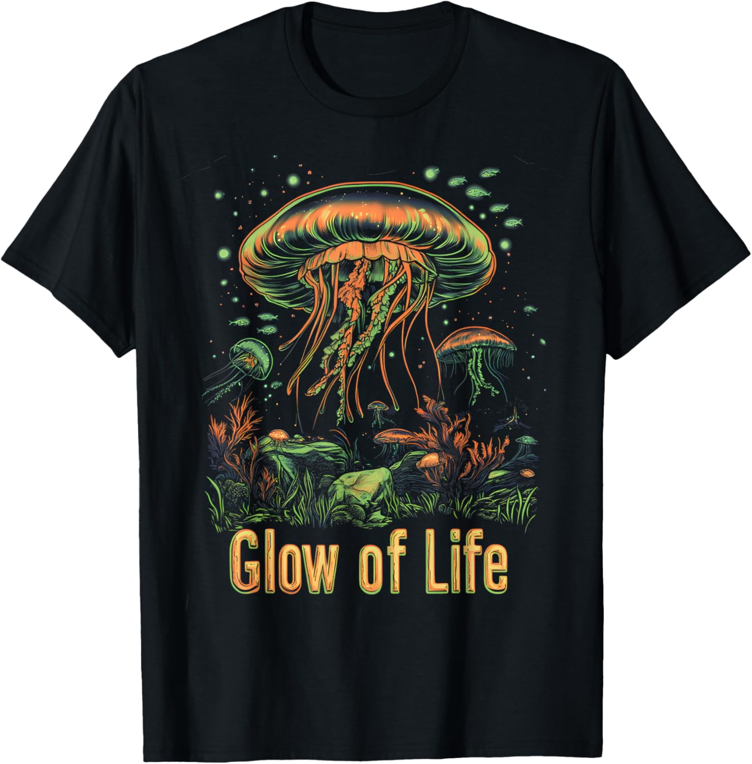 Bioluminescent Nature T-Shirt - Stunning Glow-In-The-Dark Design - 1