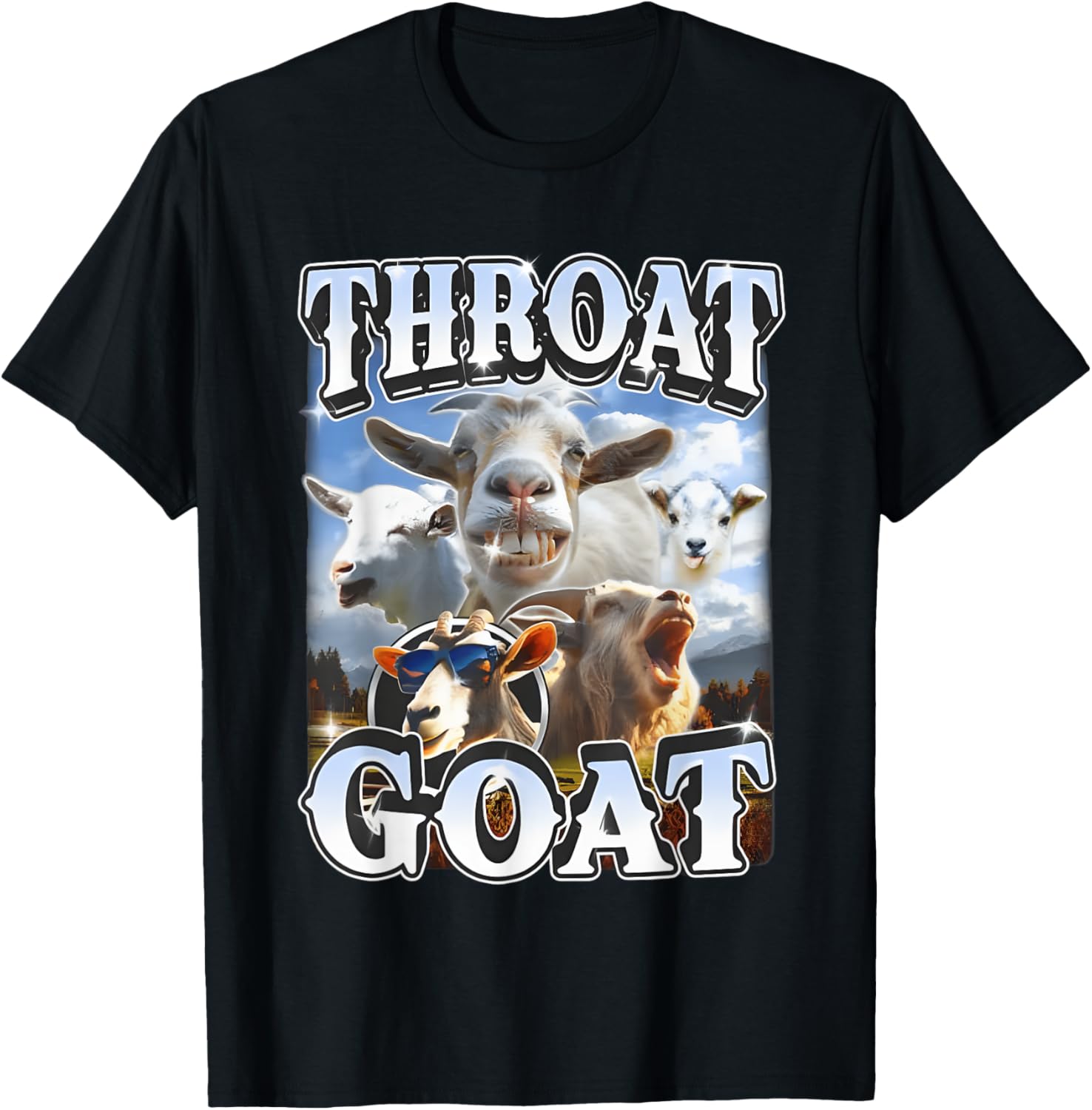 Throat Goat Retro Funny Gag T-Shirt for Adult Humor Lovers - 14