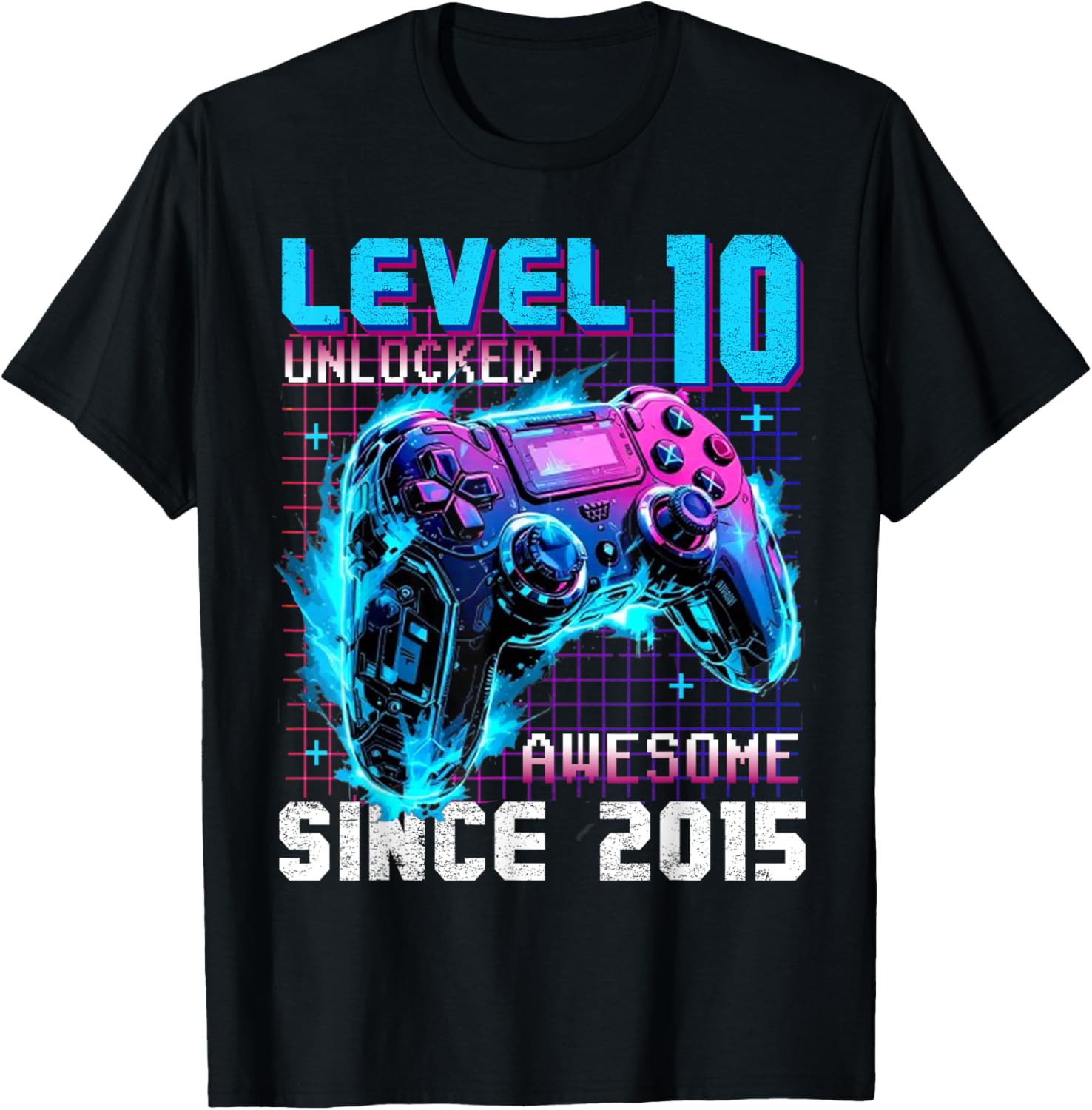 Level 10 Unlocked Gaming T-Shirt for 10th Birthday Celebration - 18