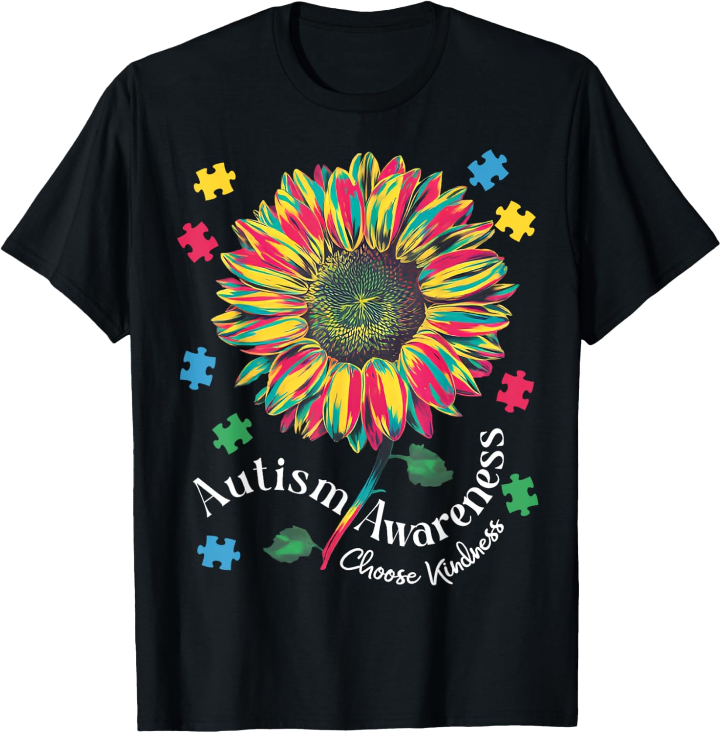 Autism Awareness Choose Kindness T-Shirt for Boys and Girls - 15