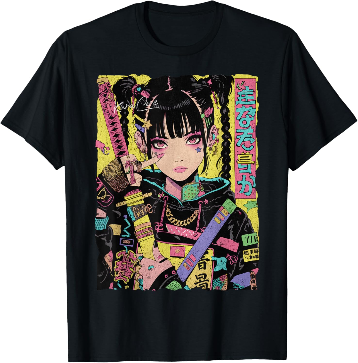 Trendy Japanese Cyberpunk Y2K Techwear Anime T-Shirt for Fashion Lovers - 8