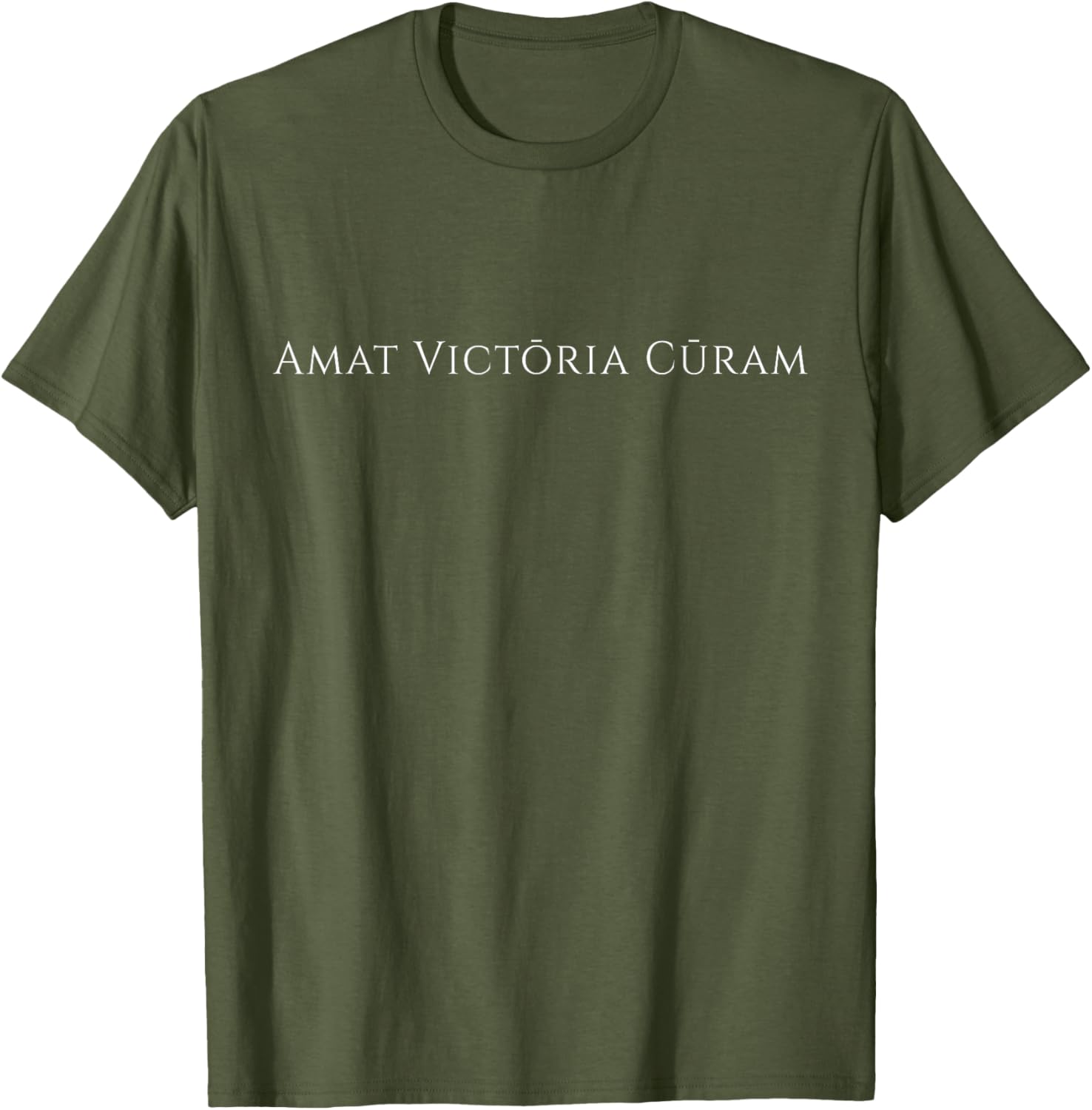 Amat Victoria Curam T-Shirt - Inspiring Latin Phrase for Success in Style - 13