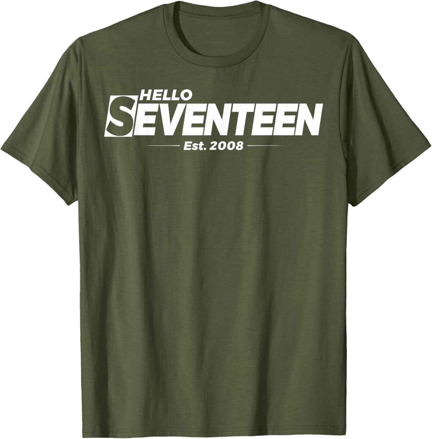 Hello Seventeen Birthday T-Shirt for 17th Birthday Celebration Gifts - 16