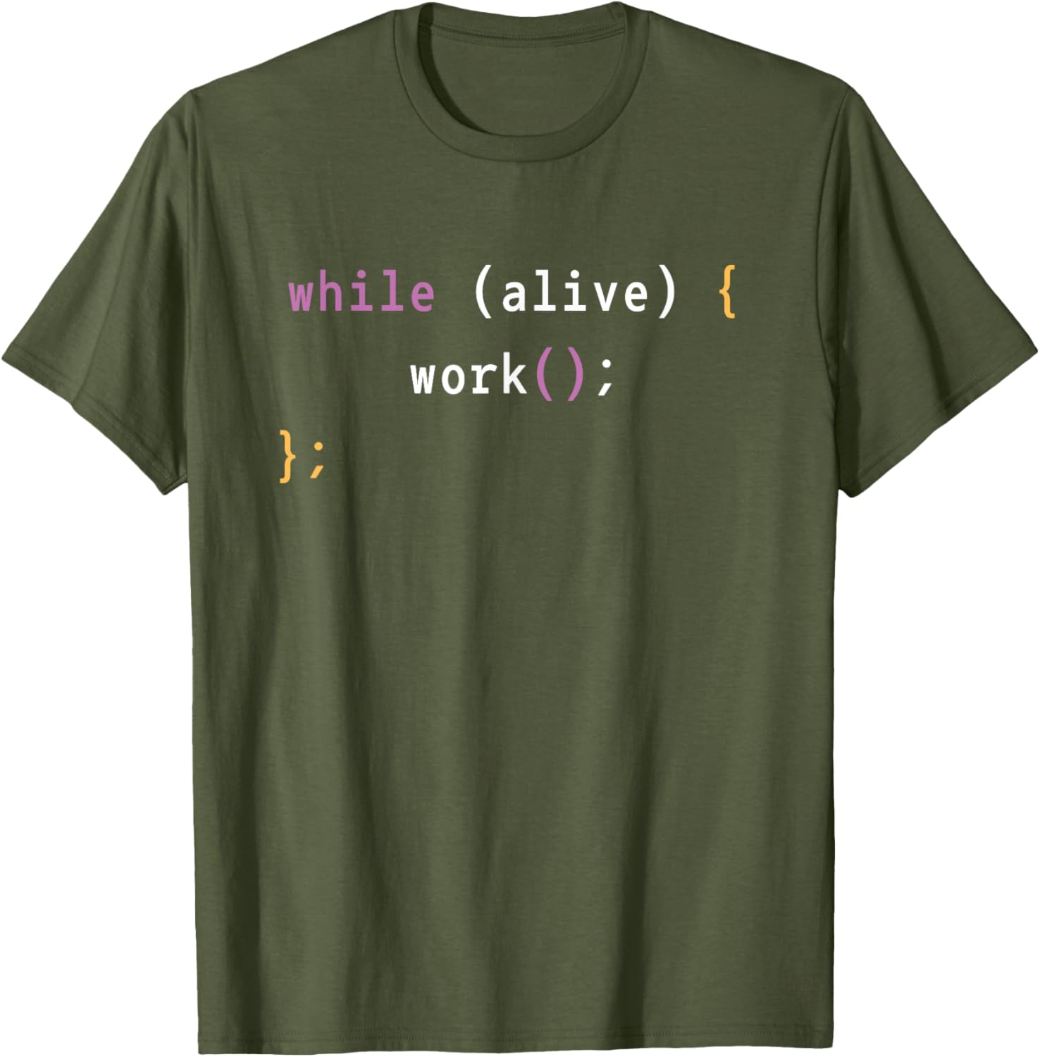 Work While Alive Motivational T-Shirt for Programmers and Coders - 4