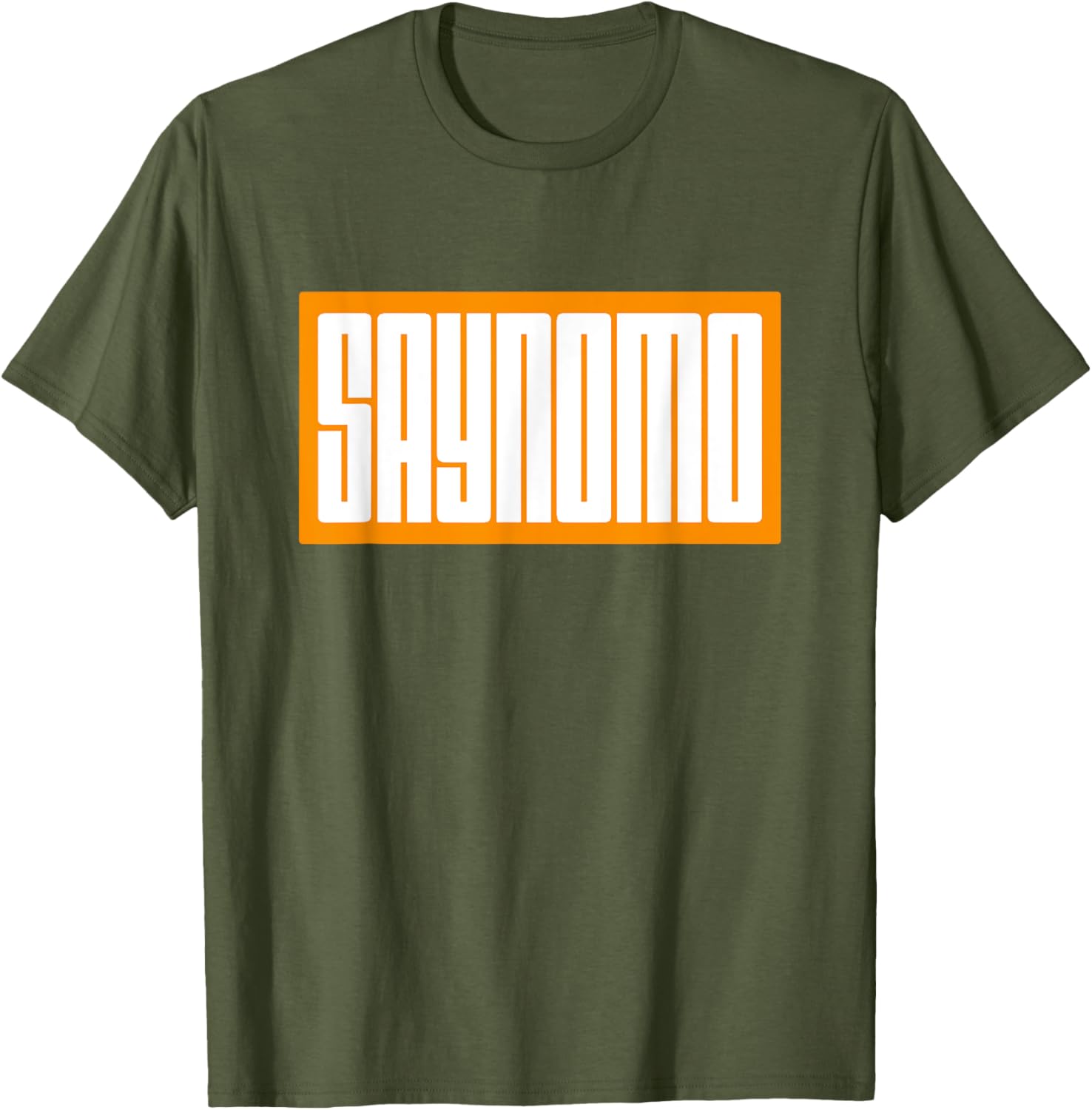 Trendy Orange SAYNOMO Graphic T-Shirt for Casual Fashion Lovers - 8