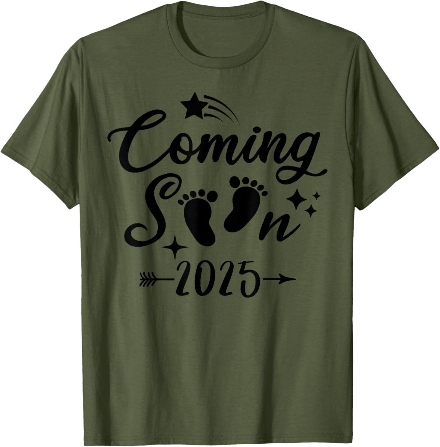 Baby Coming Soon 2025 Newborn Reveal T-Shirt for Expecting Parents - 7