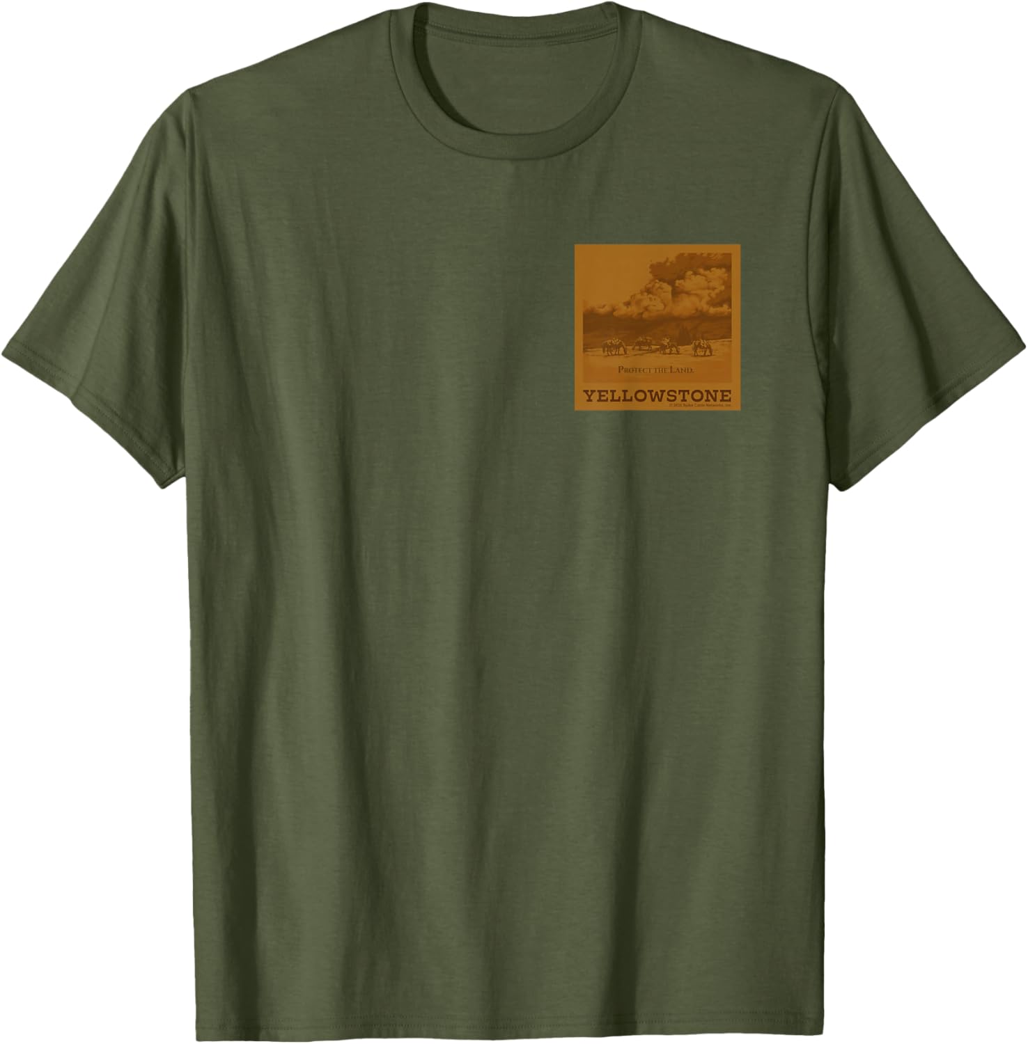 Yellowstone Dutton Ranch Buffalo Faux Chest Patch T-Shirt for Fans - 16