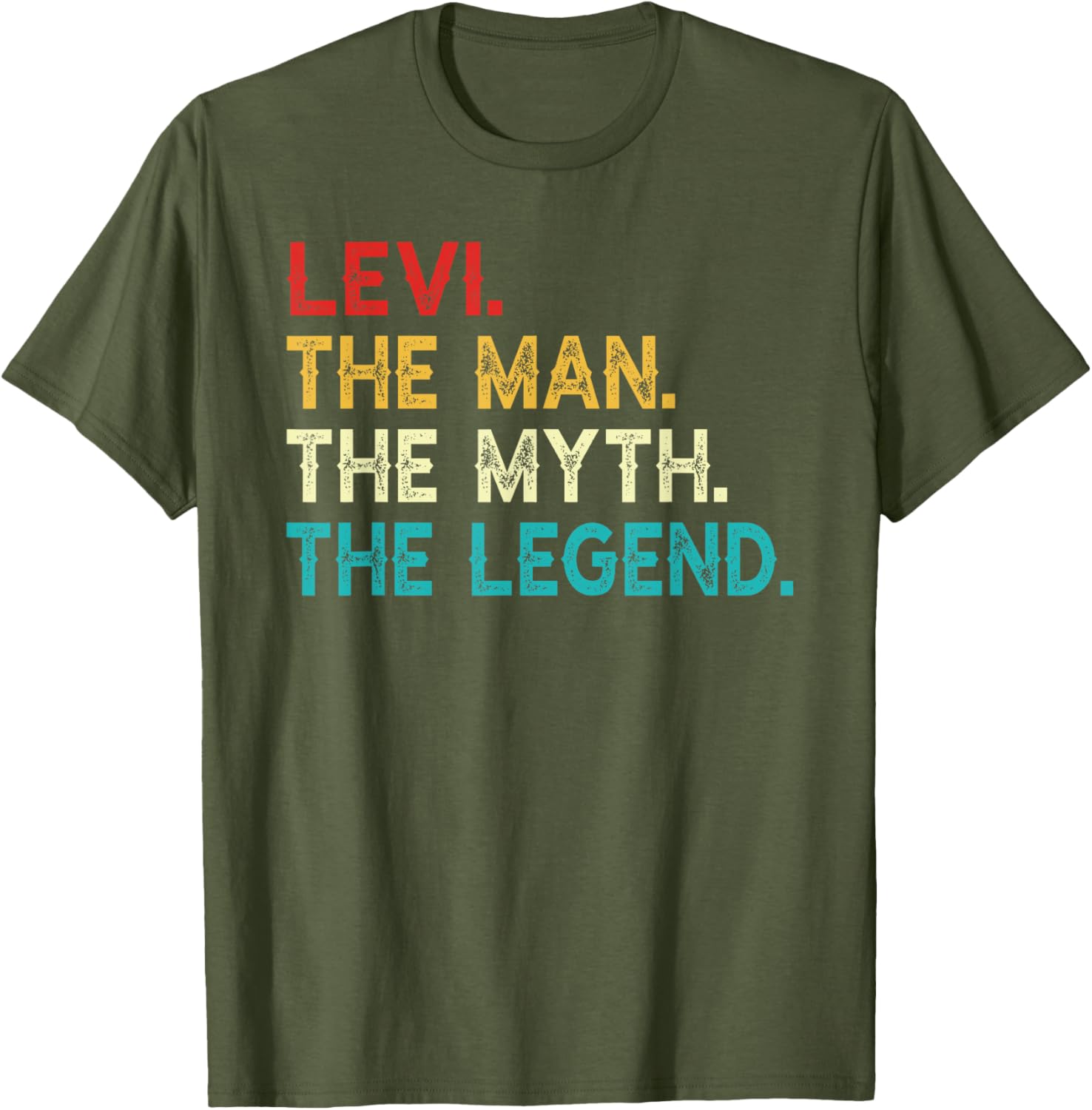 Funny Vintage Levi T-Shirt The Man The Myth The Legend Birthday Gift - 10