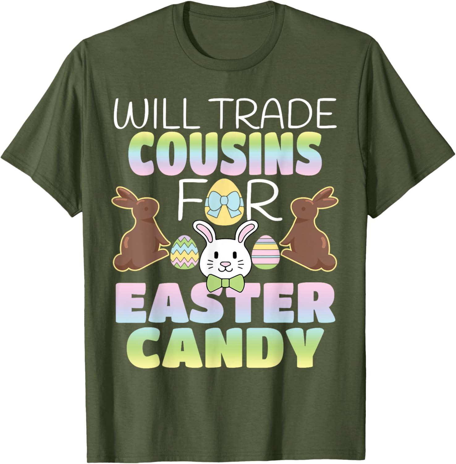 Will Trade Cousins For Easter Candy Cute Kids T-Shirt Gift Idea - 15
