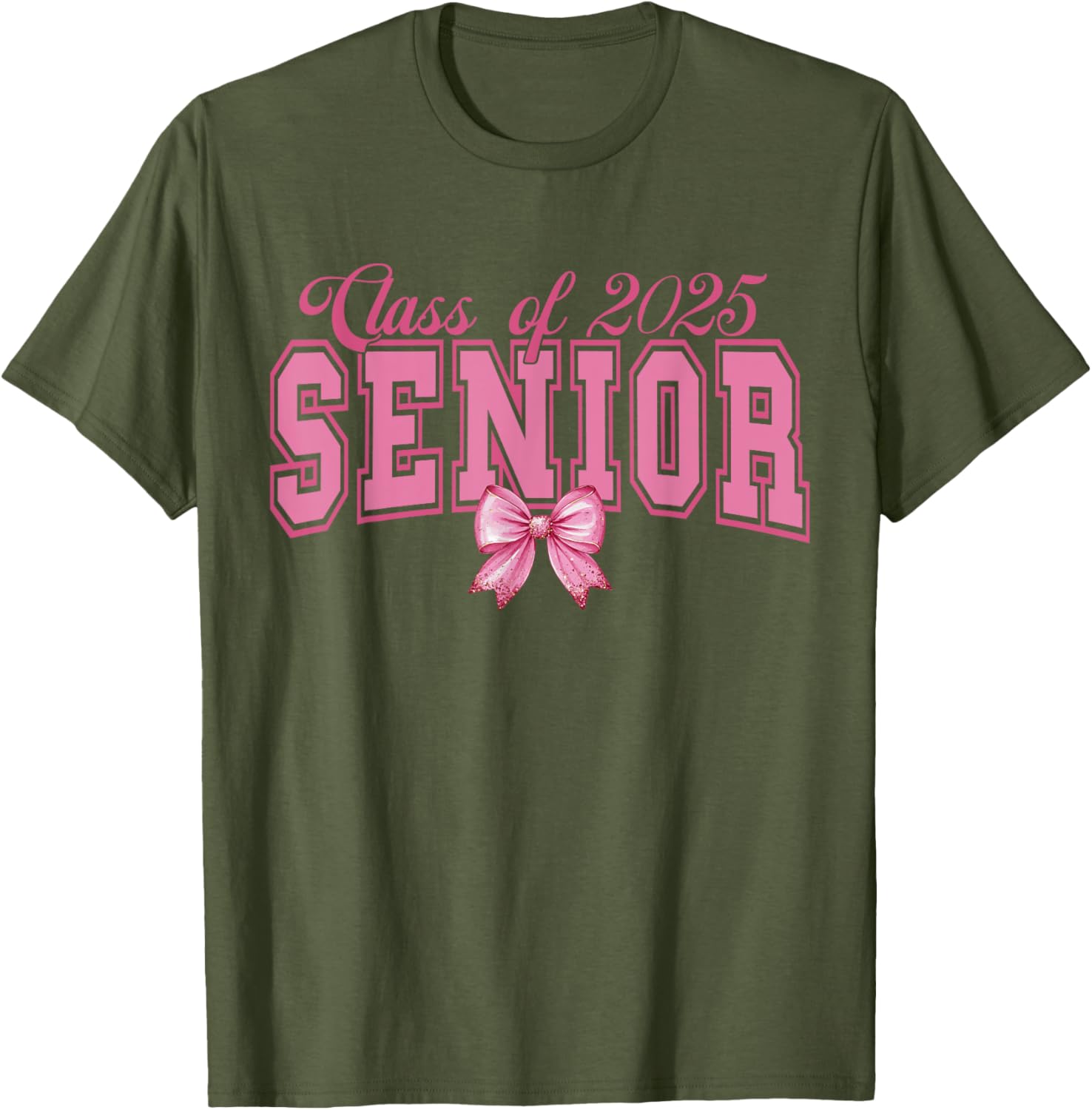 Class of 2025 Graduation Bow Tee Stylish T-Shirt for Proud Grads - 14