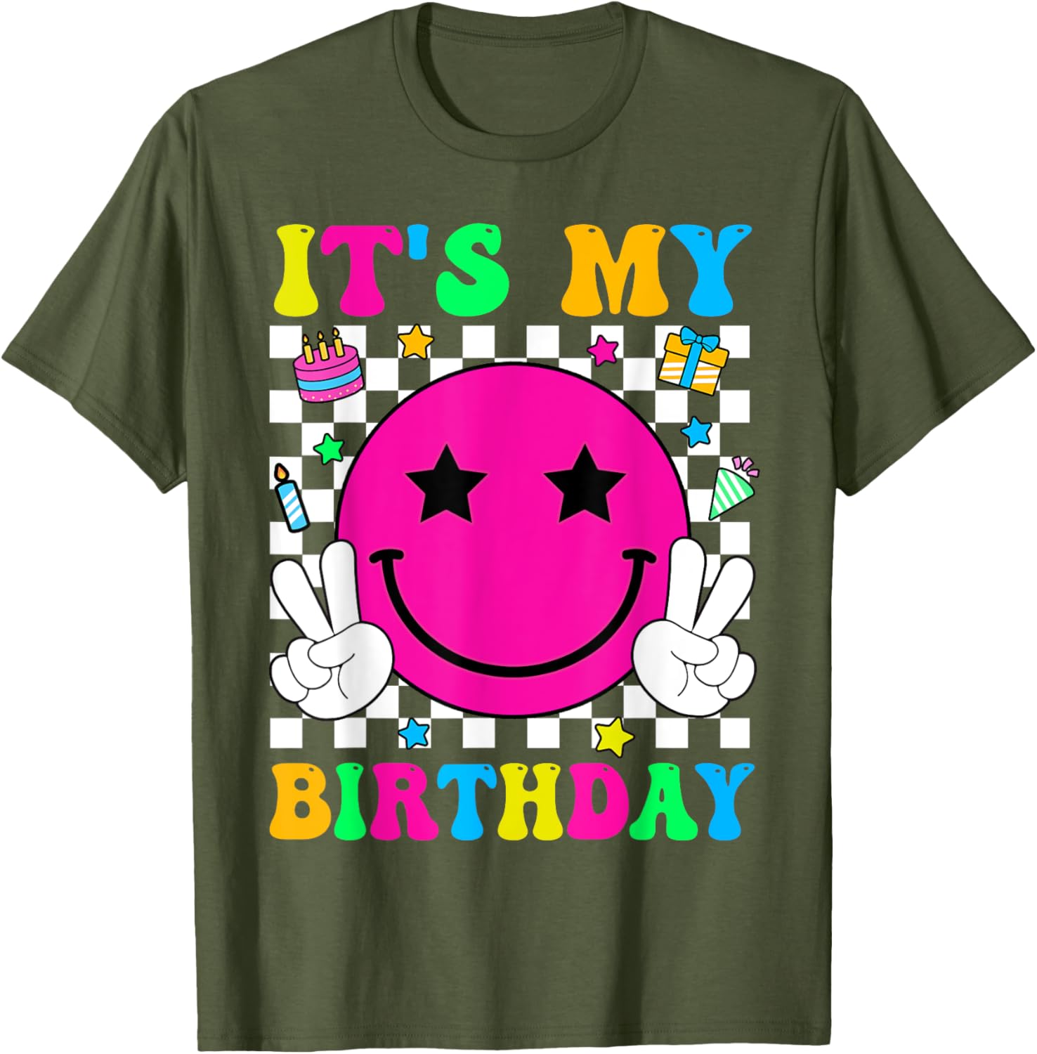 Groovy It's My Birthday T-Shirt for Men, Women, Teens, and Kids - 25