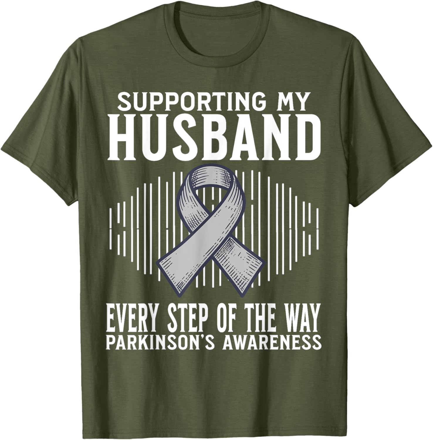 Support My Husband Parkinson's Disease Awareness T-Shirt Gift - 7