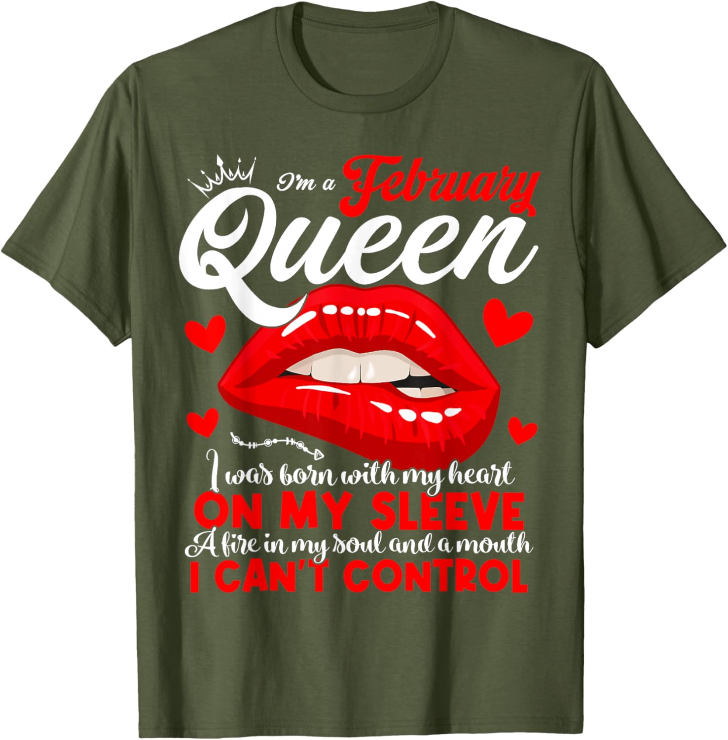 February Birthday Queen T-Shirt for Women and Girls - Celebrate Your Shine - 2