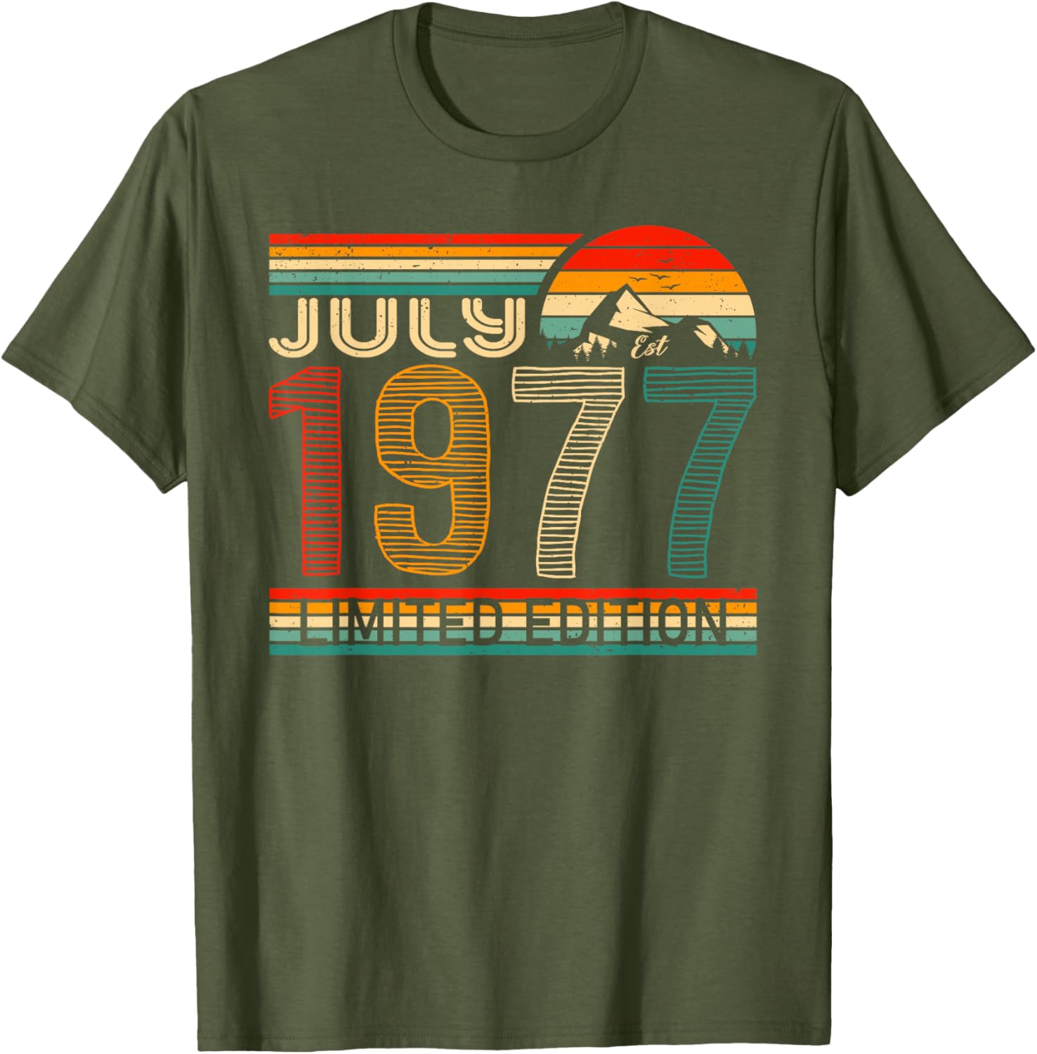 Classic July 1977 Vintage Birthday T-Shirt for Nostalgic Celebrations - 18