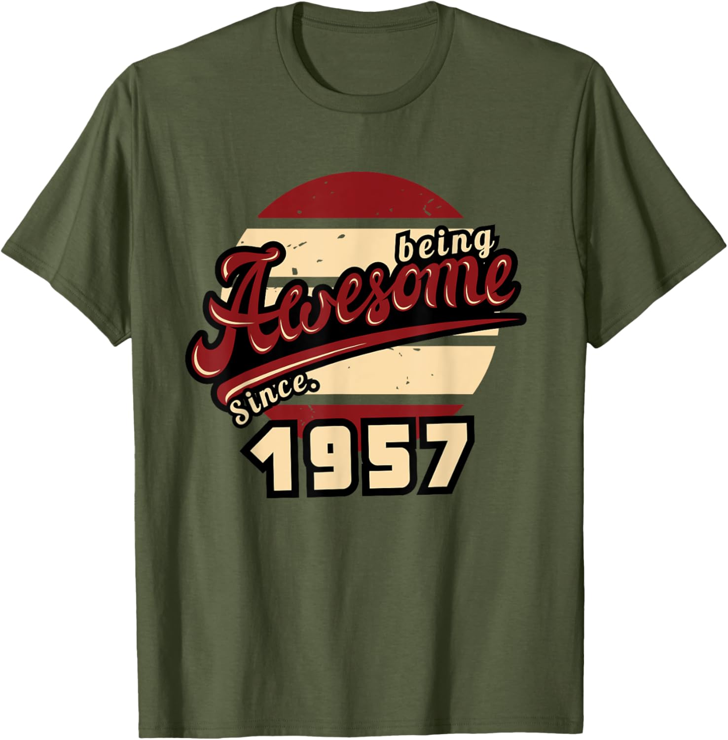 Awesome Since 1957 Retro 68th Birthday T-Shirt Gift for Him or Her - 7