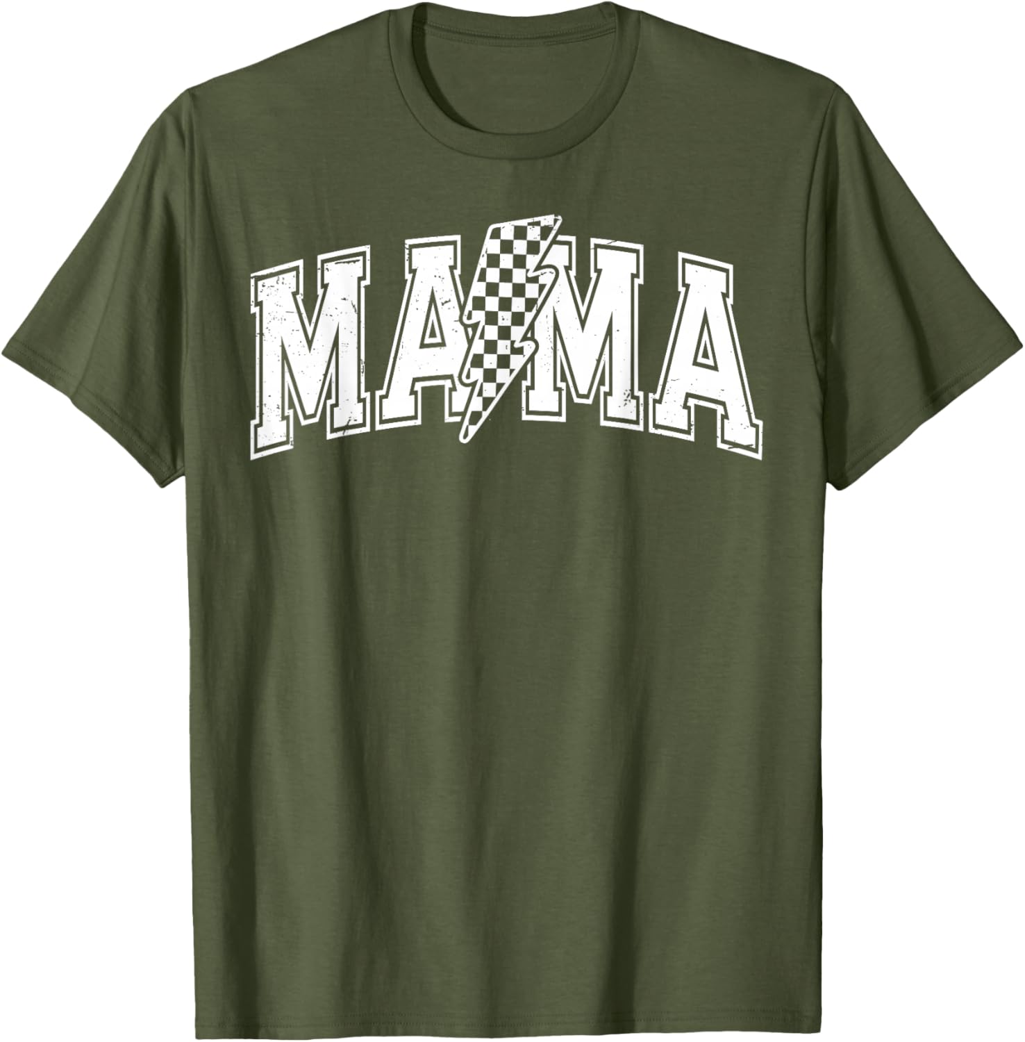 Checkered Mama Black and White T-Shirt for Mother's Day Gift - 2