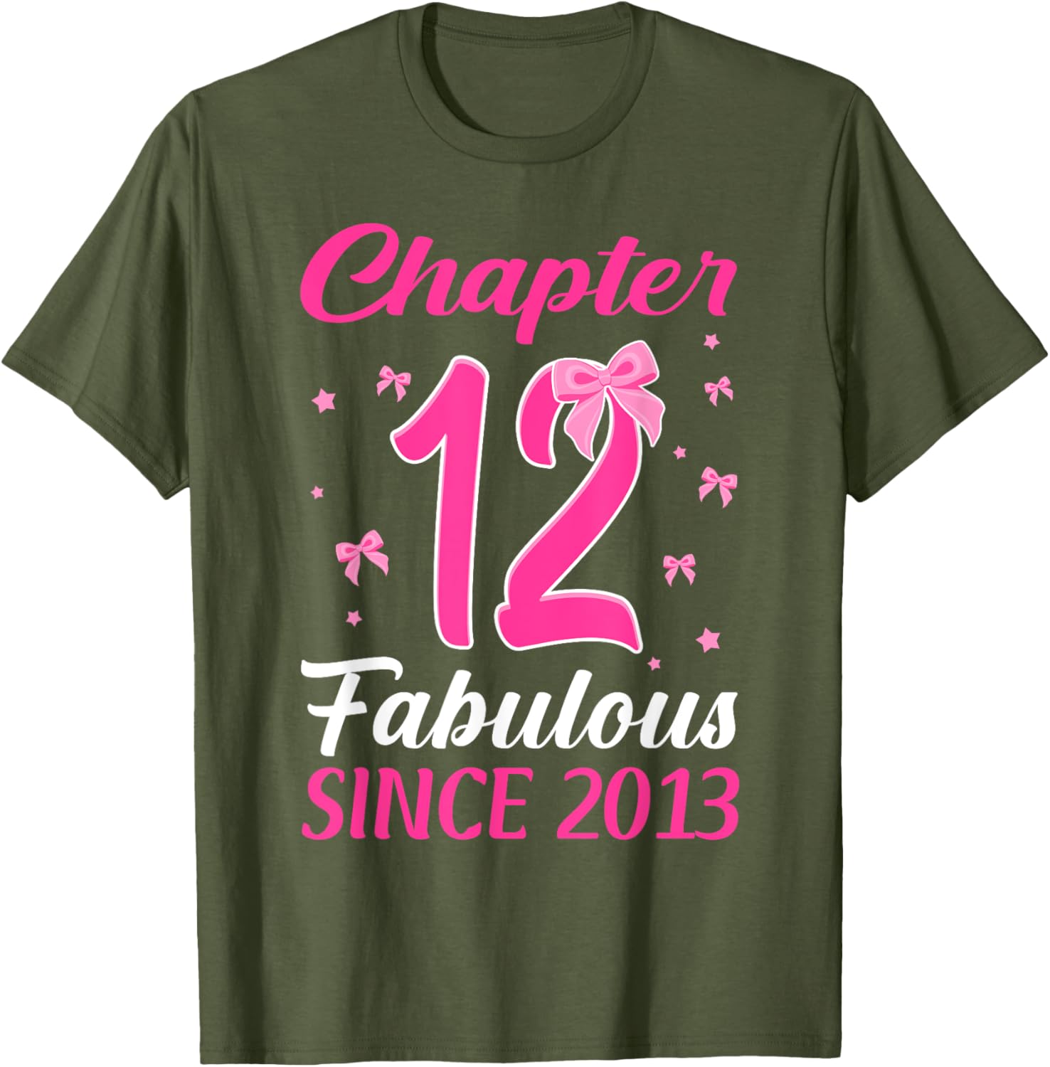 Fabulous Since 2013 Happy 12th Birthday Girl T-Shirt for Celebrations - 8