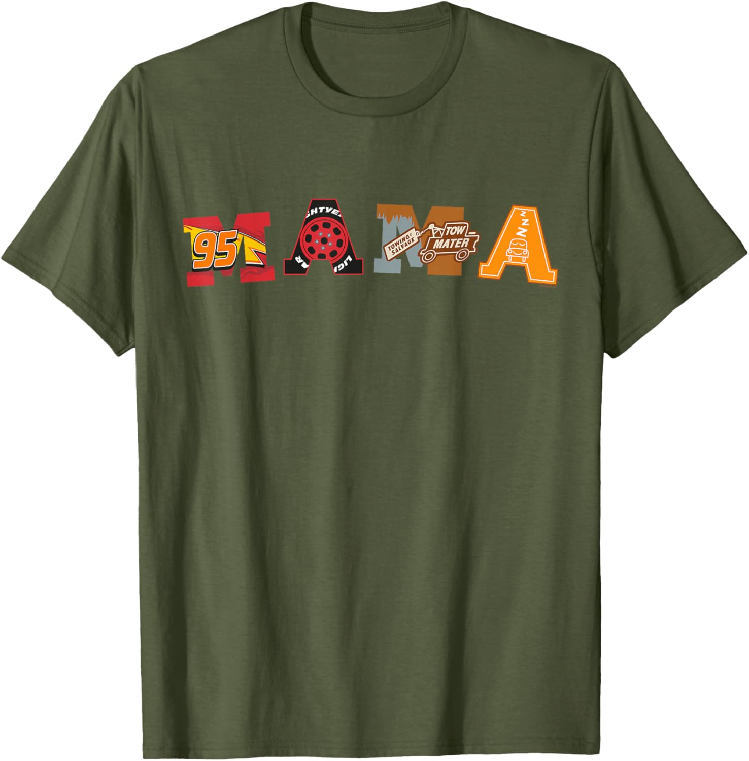 Disney Pixar Cars Mama T-Shirt Perfect for Mother's Day Birthday Gift - 11