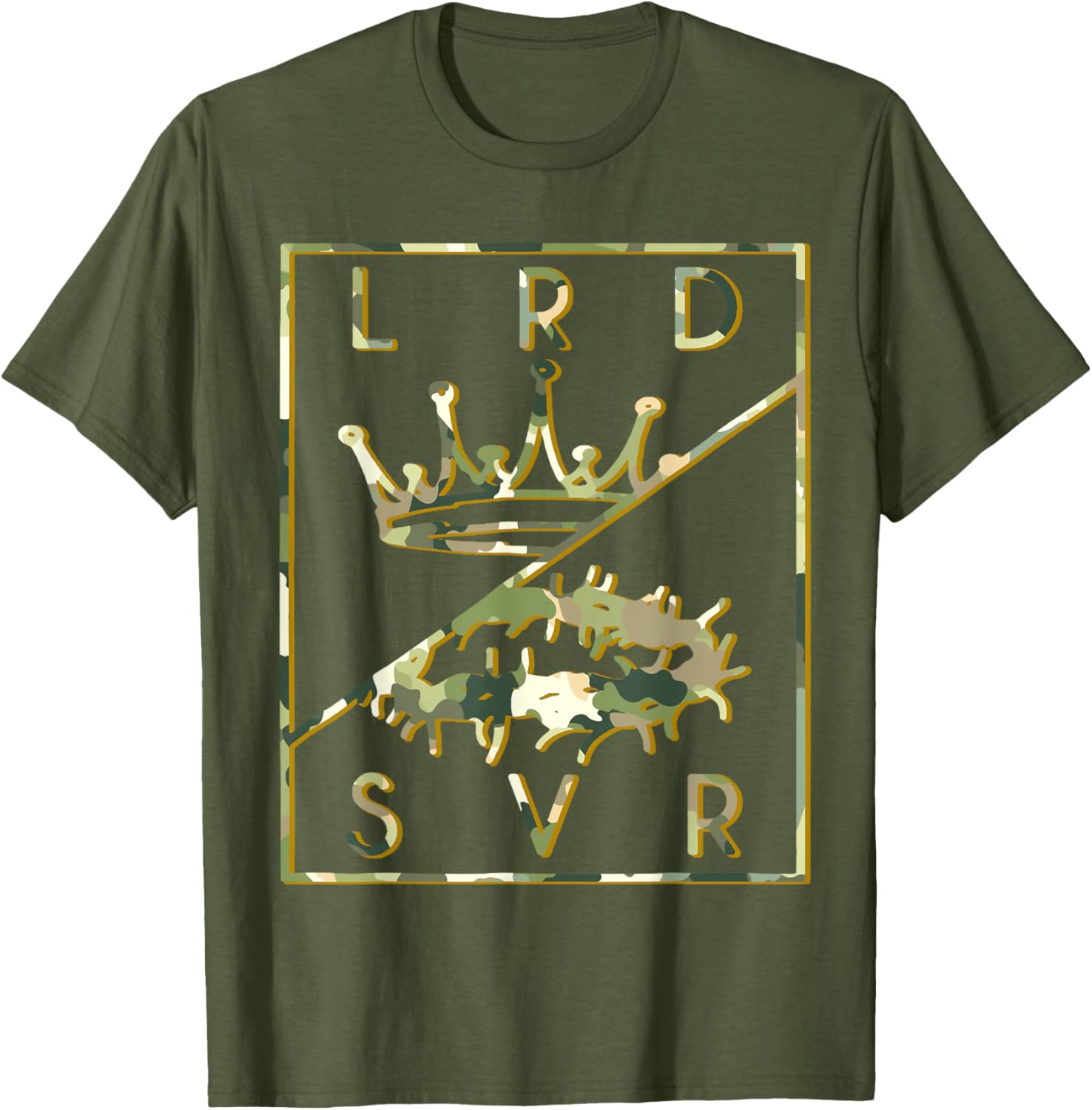 Camo Jesus Crown T-Shirt - Christian King Lord & Savior Apparel - 28
