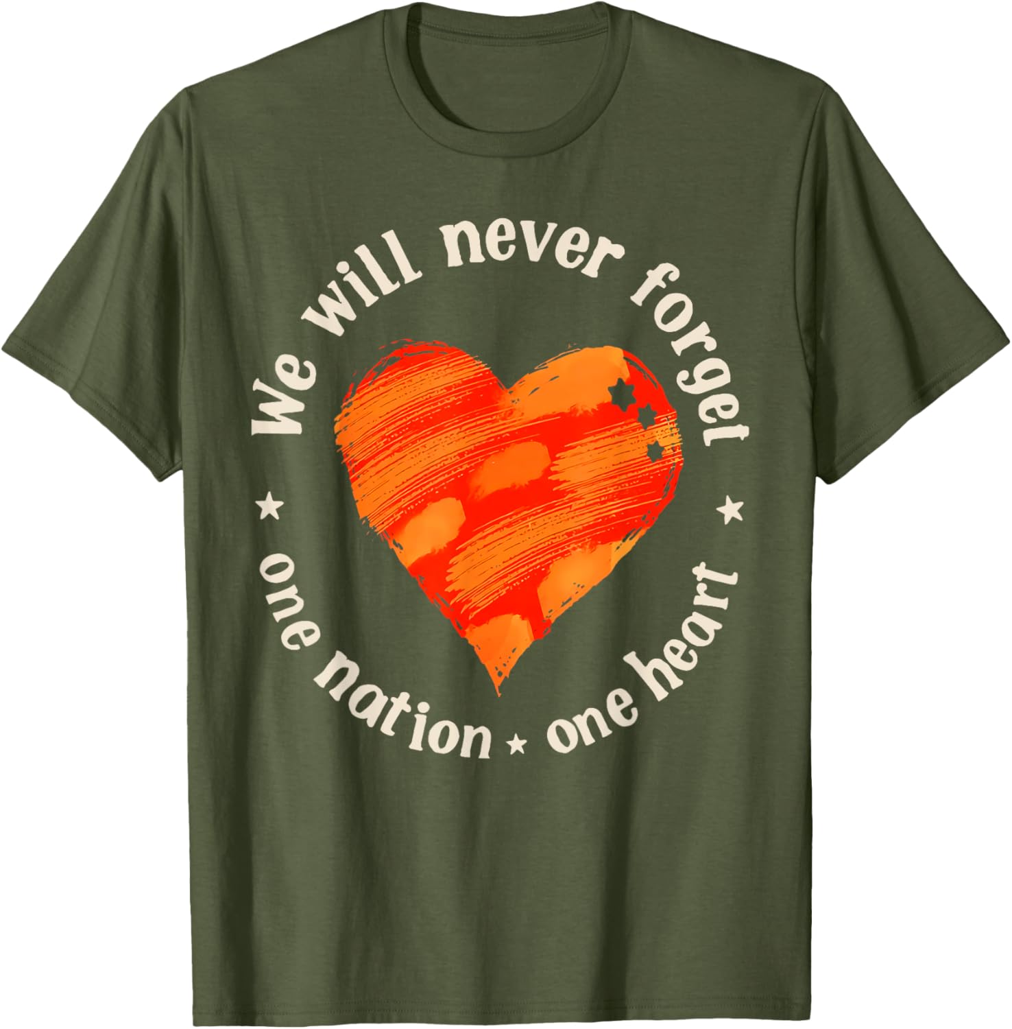 We Will Never Forget One Nation One Heart T-Shirt for Proud Americans - 4
