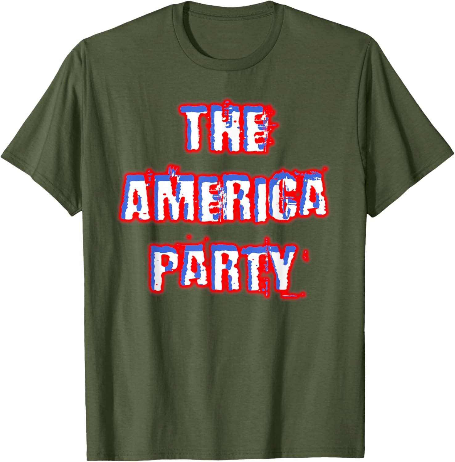 America Party Red White and Blue T-Shirt for Fun and Festive Wear - 25