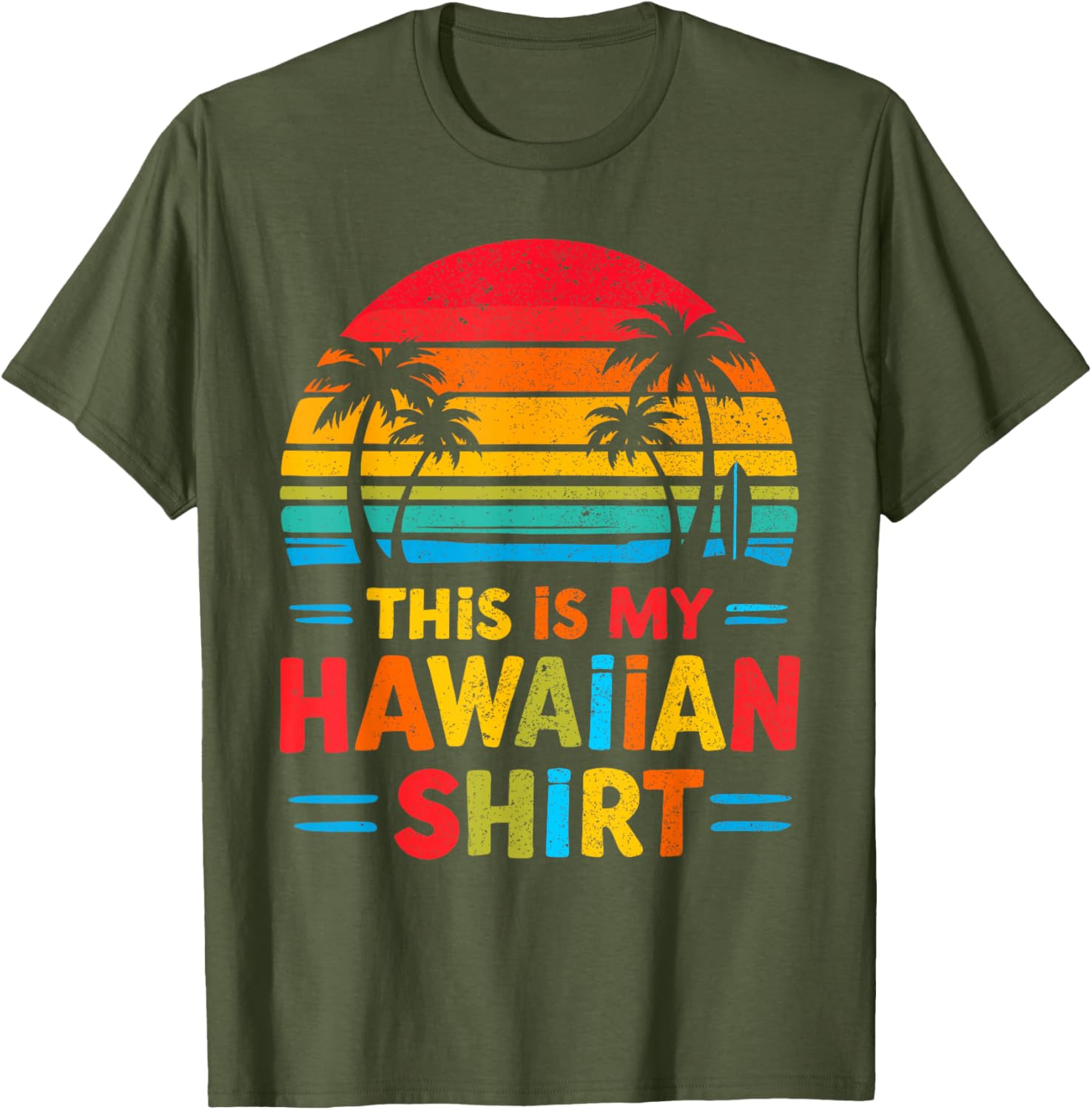 This Is My Hawaiian Shirt Luau Party Costume Fun Hawaii Graphic Tee - 3
