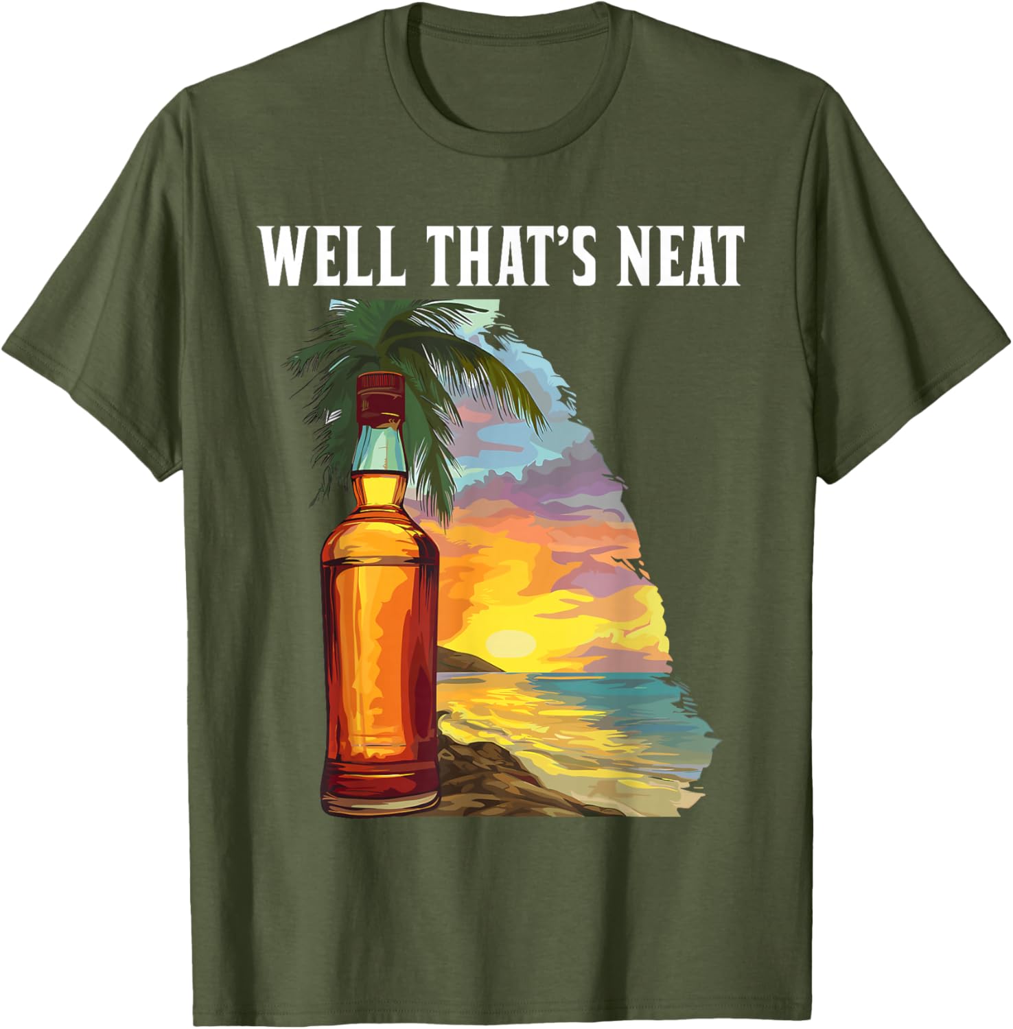 Whiskey Beach Sunset T-Shirt - Perfect for Relaxed Summer Vibes - 7