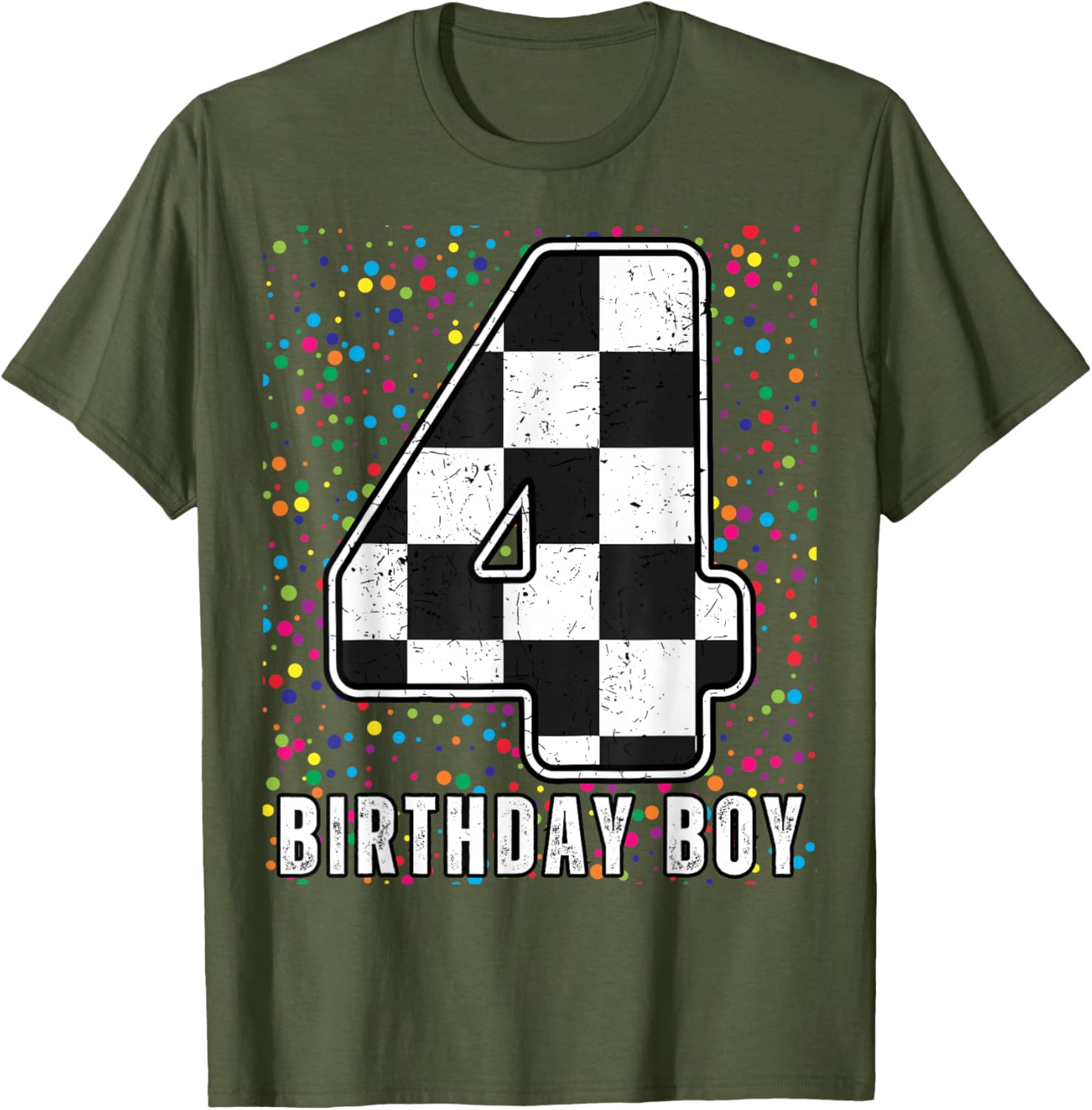 It's My 4th Birthday Racing Car Shirt for Boys Fun Family T-Shirt - 13
