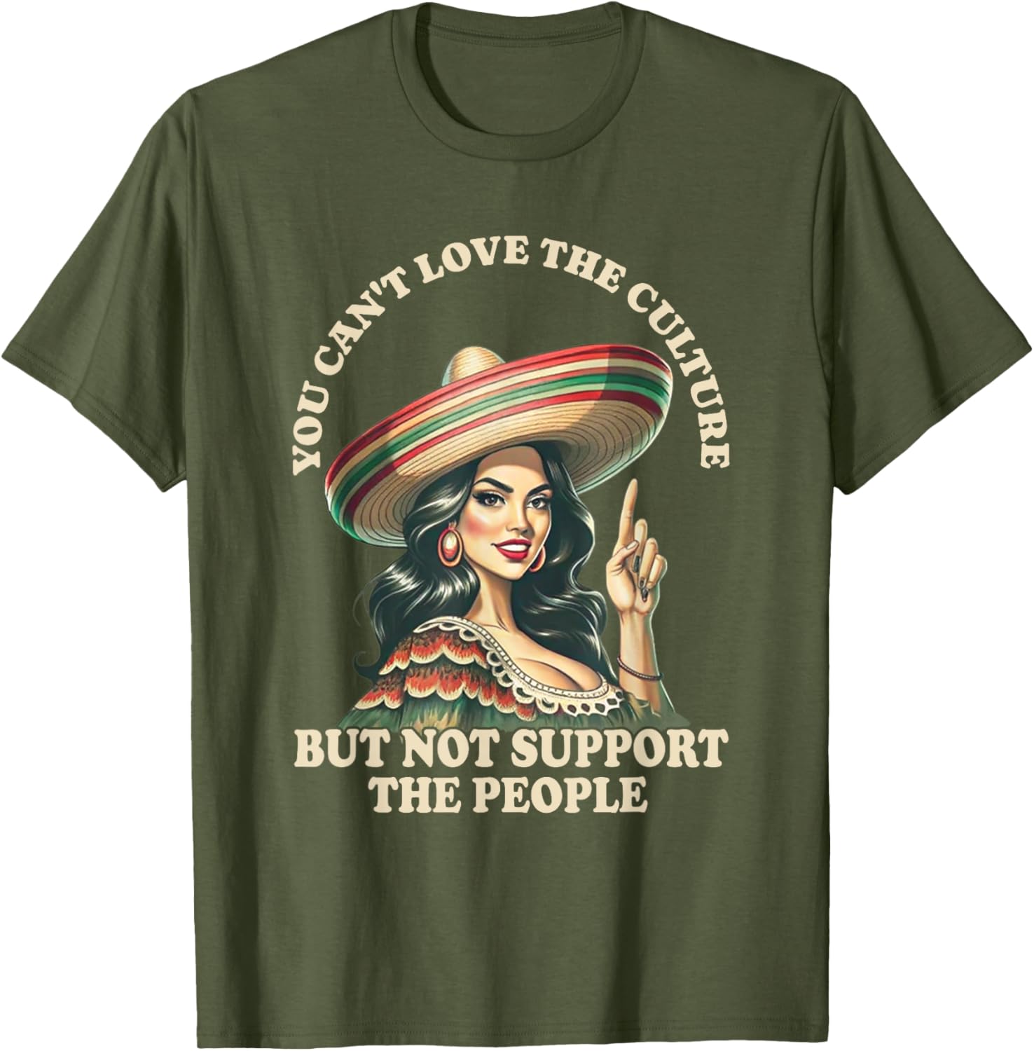 You Can't Love the Culture and Not Support the People Retro T-Shirt - 18