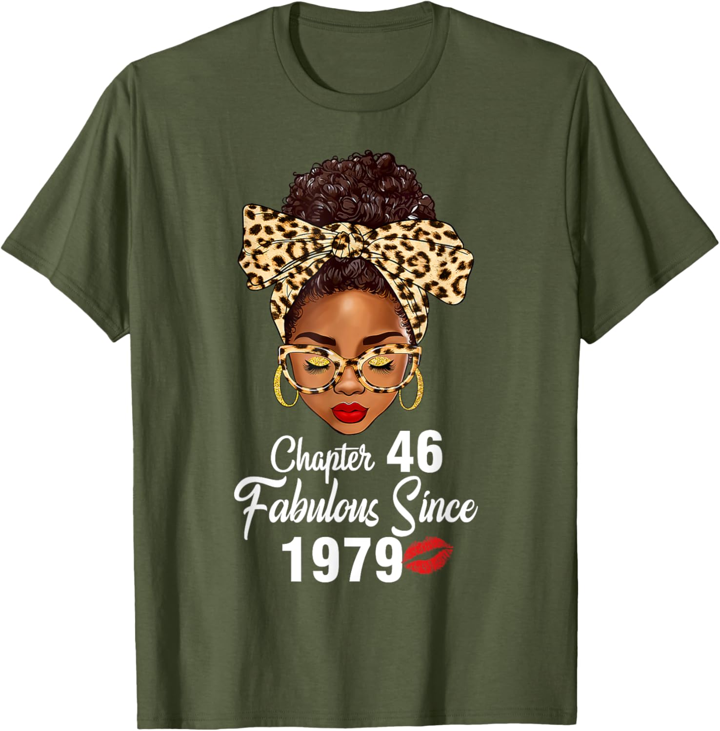 Fabulous Since 1979 46th Birthday Leopard T-Shirt for Women - 12