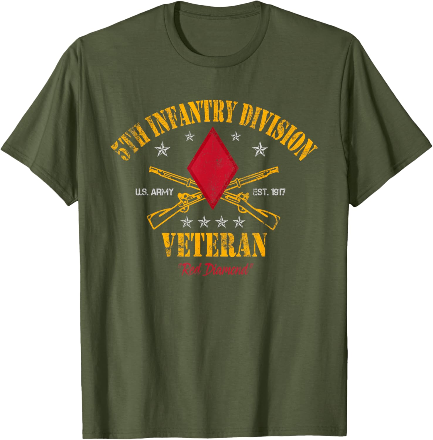 5th Infantry Division Veteran T-Shirt for Veterans Day - Military Apparel - 6