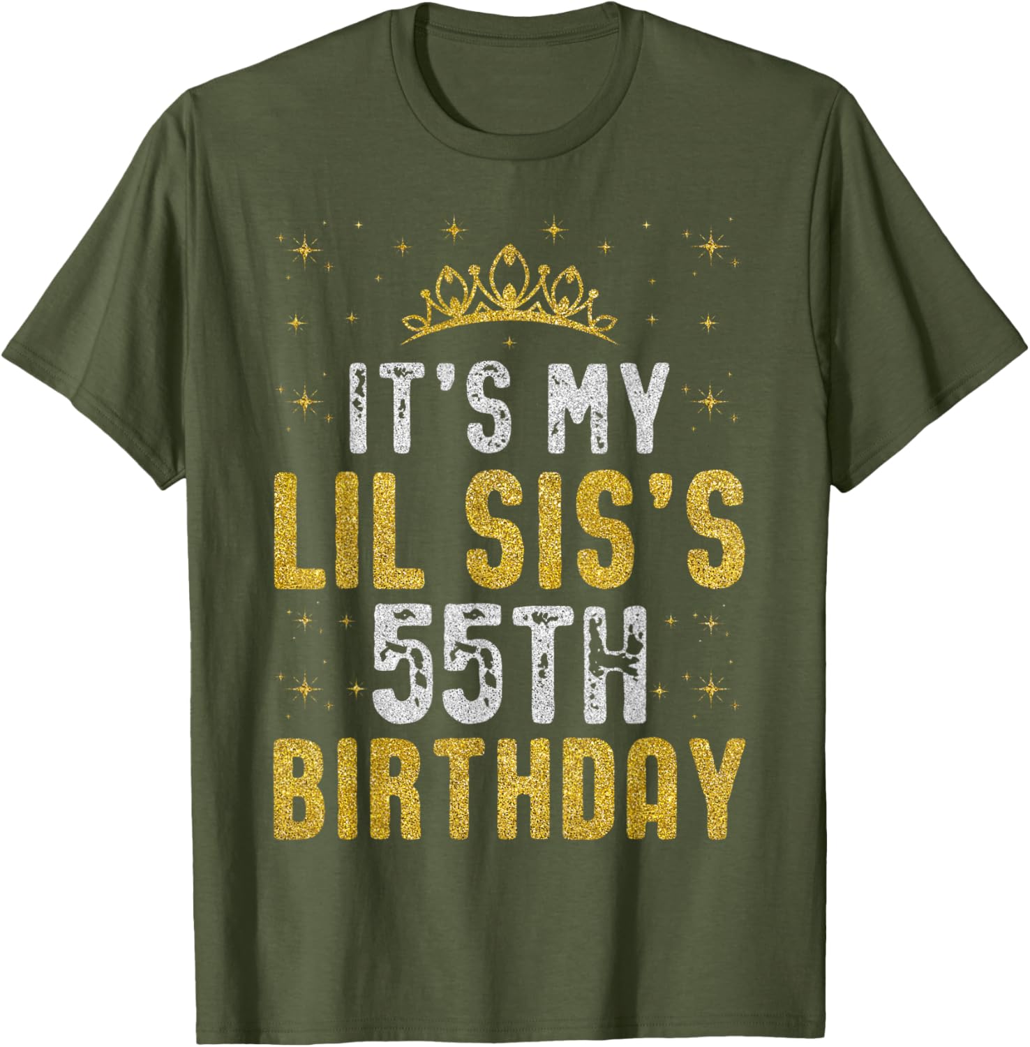 Happy 55th Birthday Lil Sis T-Shirt 1970 Vintage Birthday Gift - 4