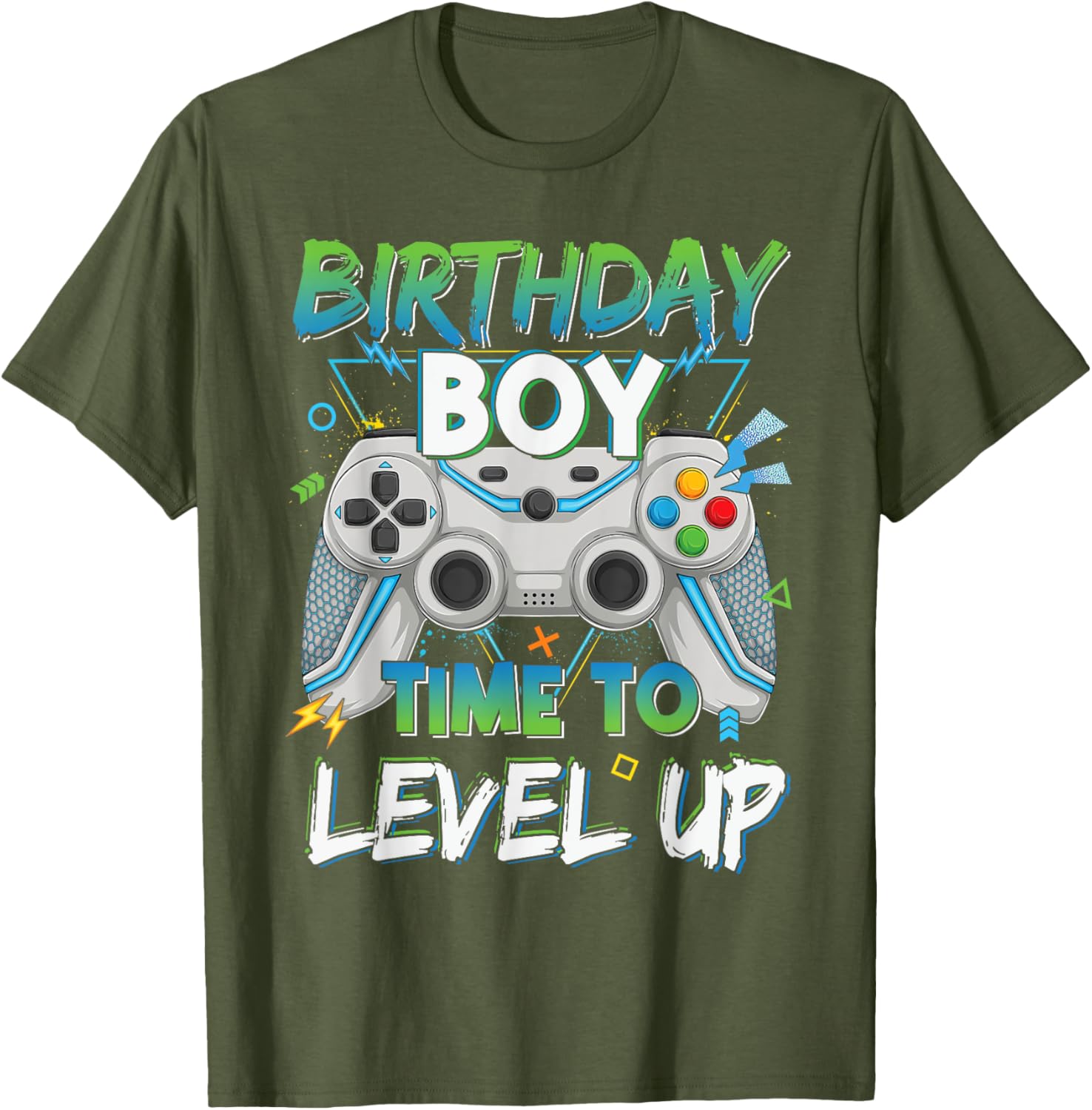 Level Up Gaming Birthday Boy T-Shirt for Young Gamer Boys - 1