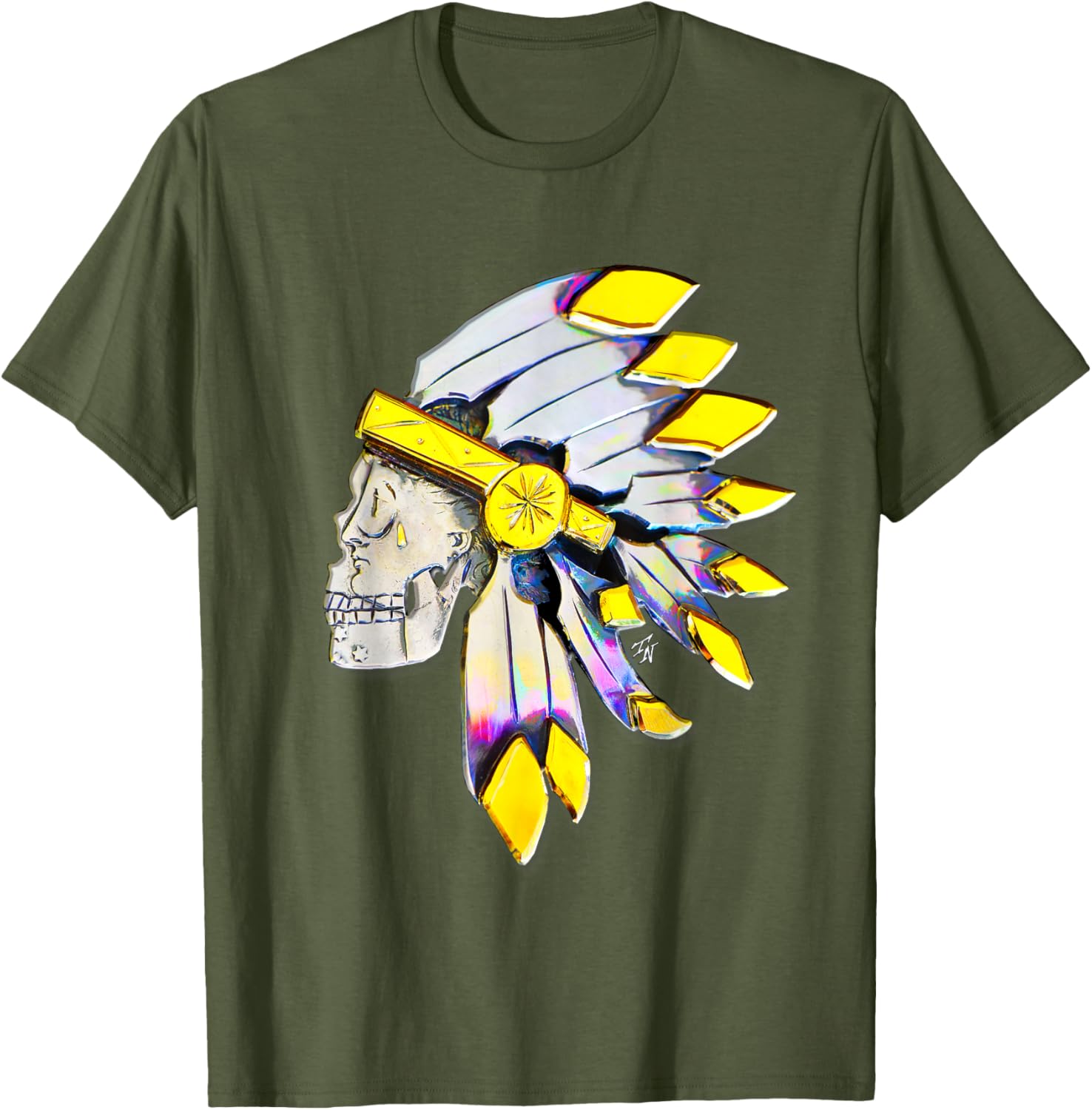 Bad Bronc Unisex Black Skull Graphic Crew Neck T-Shirt for Western Style - 1