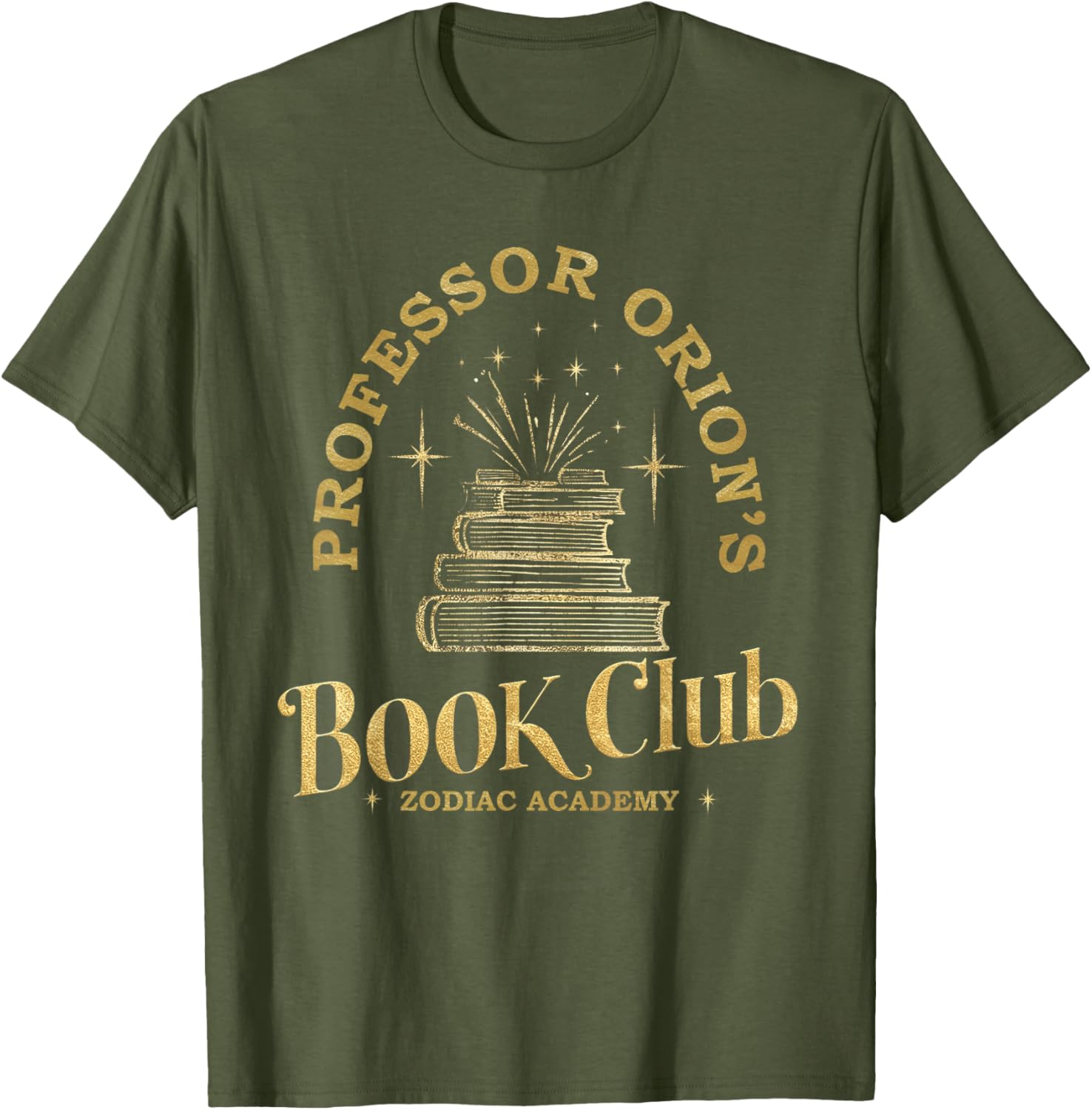 Academy Book Nerd Professor Orion's Zodiac BookClub T-Shirt for Fans - 8