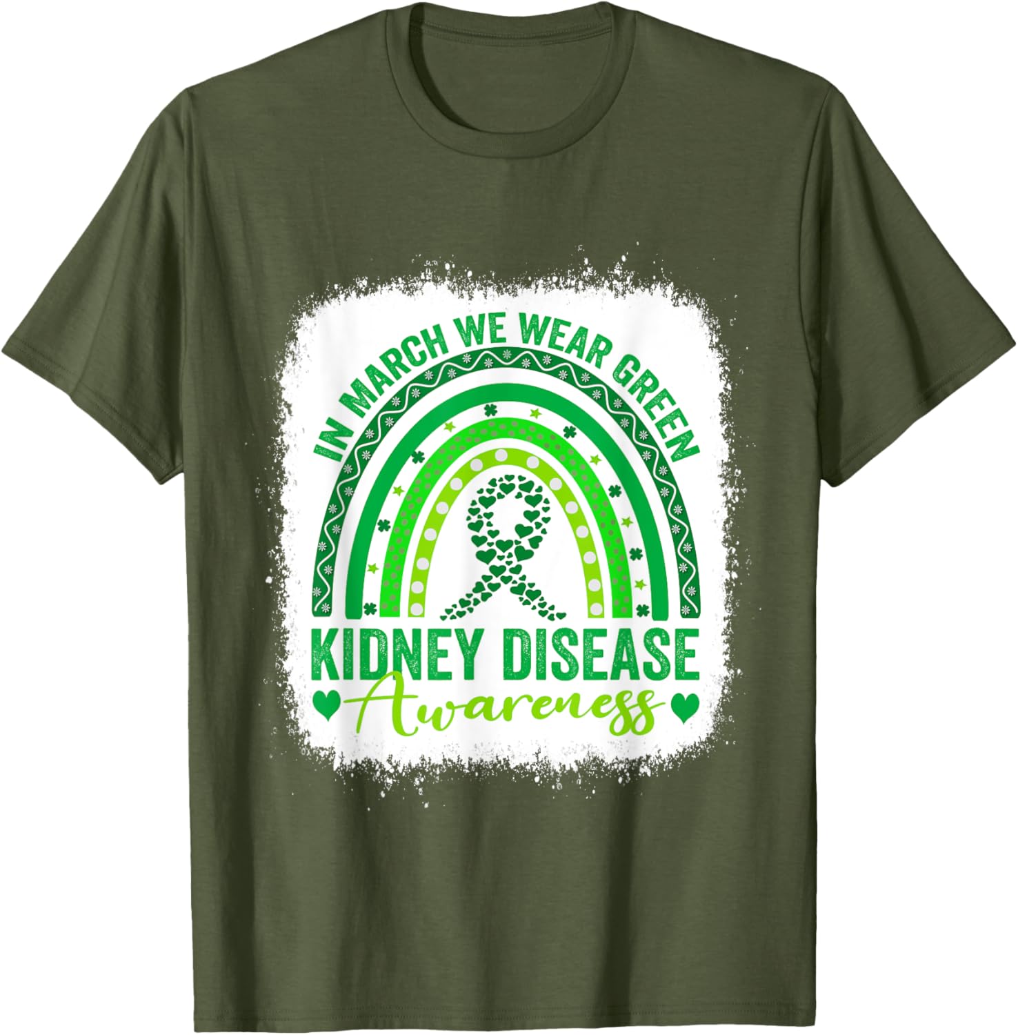 We Wear Green for Kidney Disease Awareness Month 2025 T-Shirt - 12