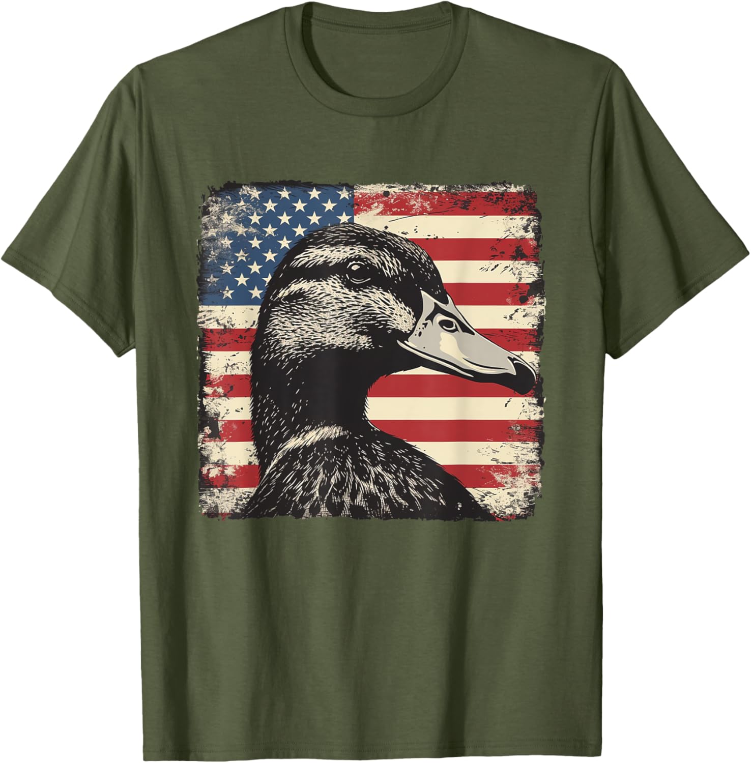 America Flag Duck Shirt for 4th of July | Fun Men's and Women's Tee - 24
