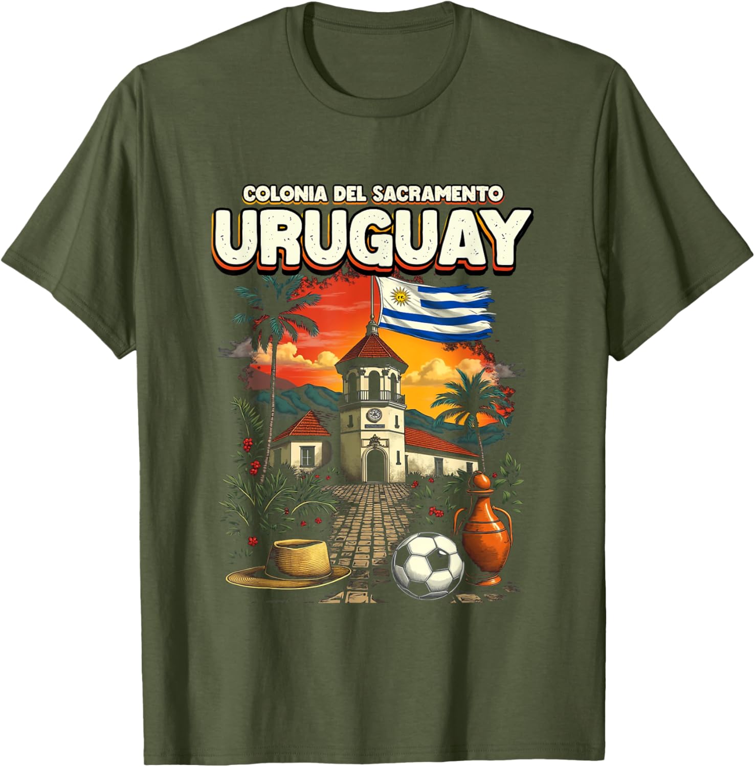 Colonia Del Sacramento Uruguay T-Shirt for Memorable Vacation Souvenir - 10