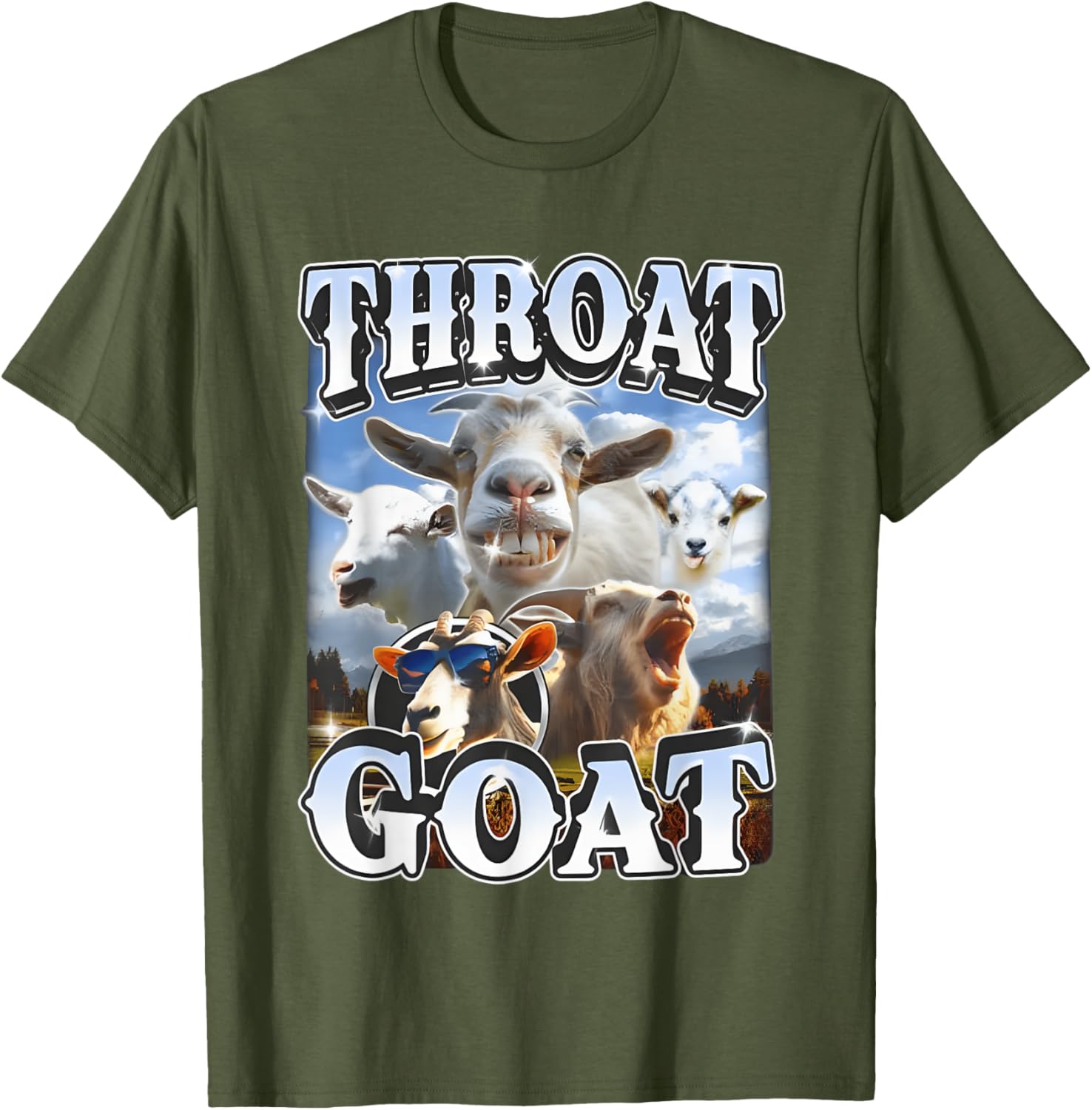 Throat Goat Retro Funny Gag T-Shirt for Adult Humor Lovers - 2