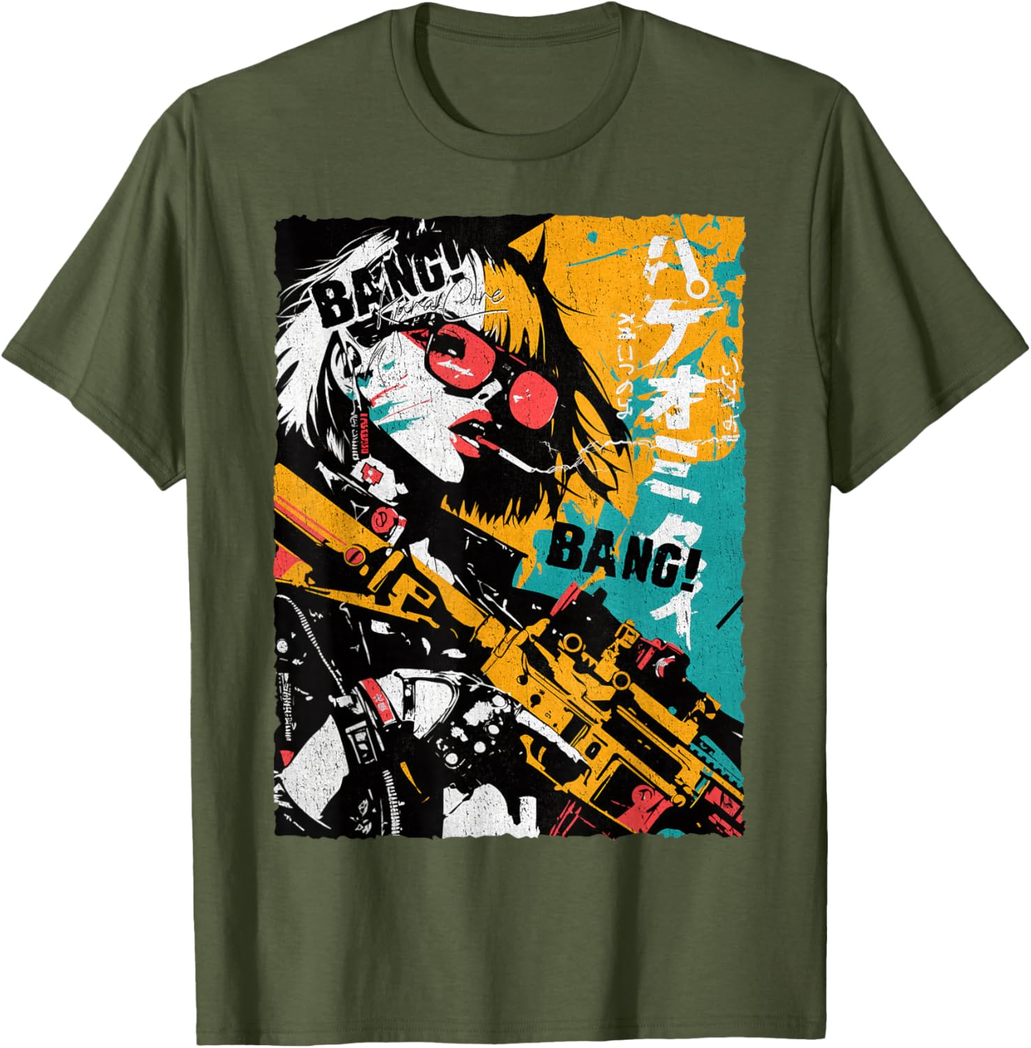 Trendy Japanese Cyberpunk Y2K Retro Techwear Manga T-Shirt for Fans - 14