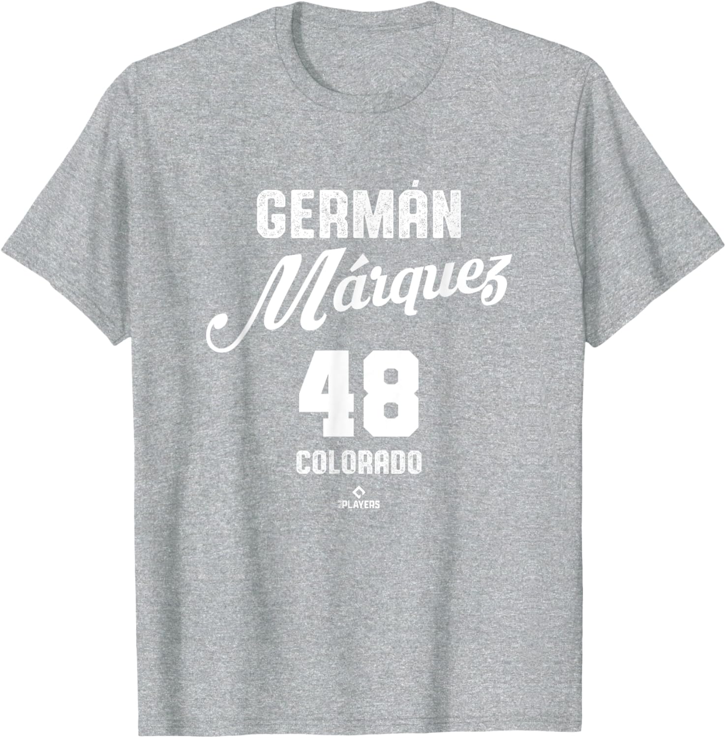 Vintage German Marquez 48 Colorado Baseball MLBPA T-Shirt for Fans - 2