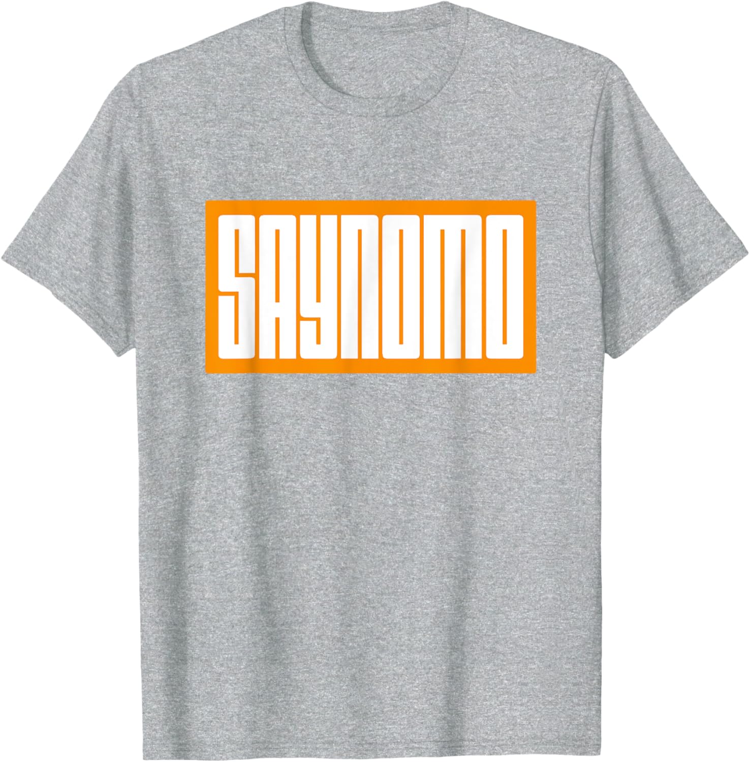 Trendy Orange SAYNOMO Graphic T-Shirt for Casual Fashion Lovers - 22