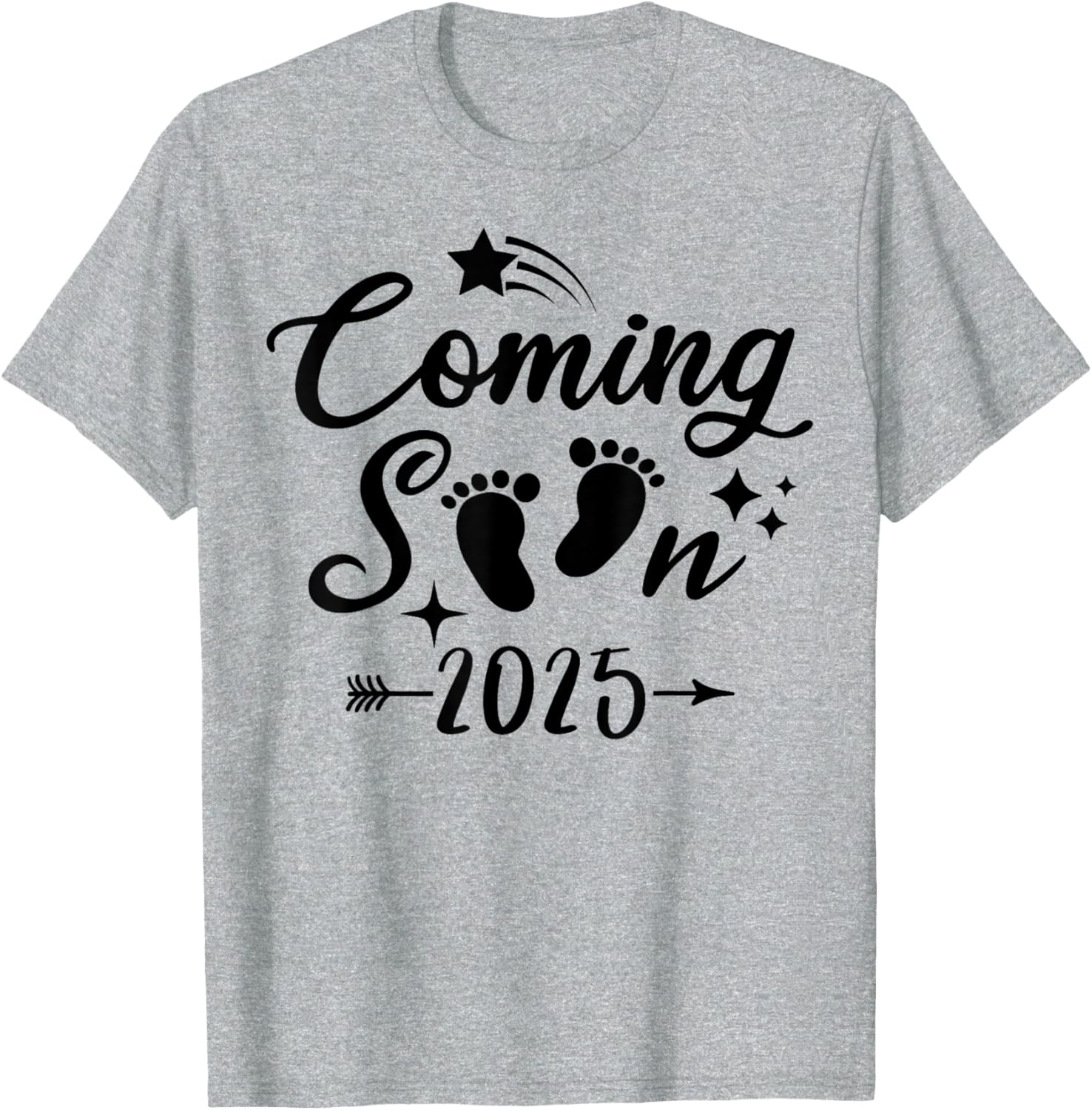 Baby Coming Soon 2025 Newborn Reveal T-Shirt for Expecting Parents - 6
