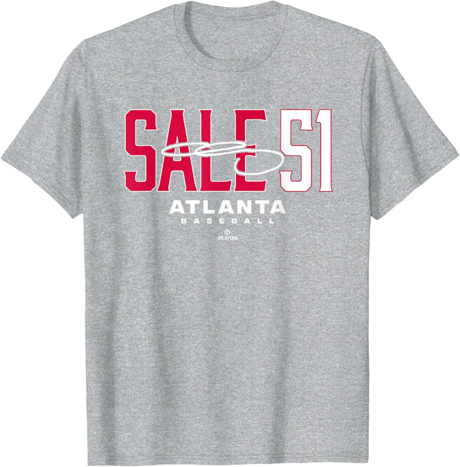 Chris Sale 51 Atlanta MLBPA T-Shirt Stylish Baseball Apparel for Fans - 4