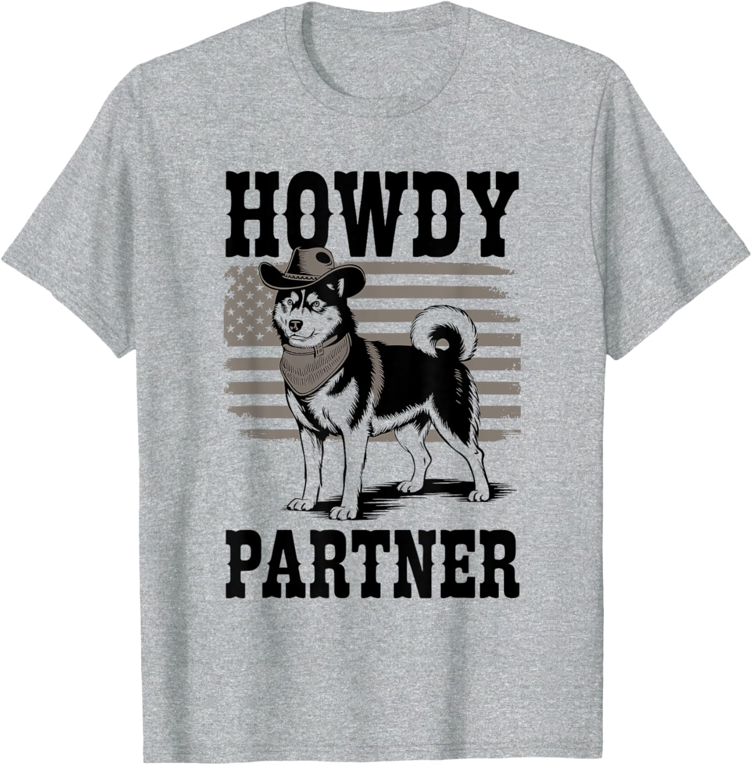 Western Cowboy Howdy Partner Husky T-Shirt for Fun and Adventure - 2