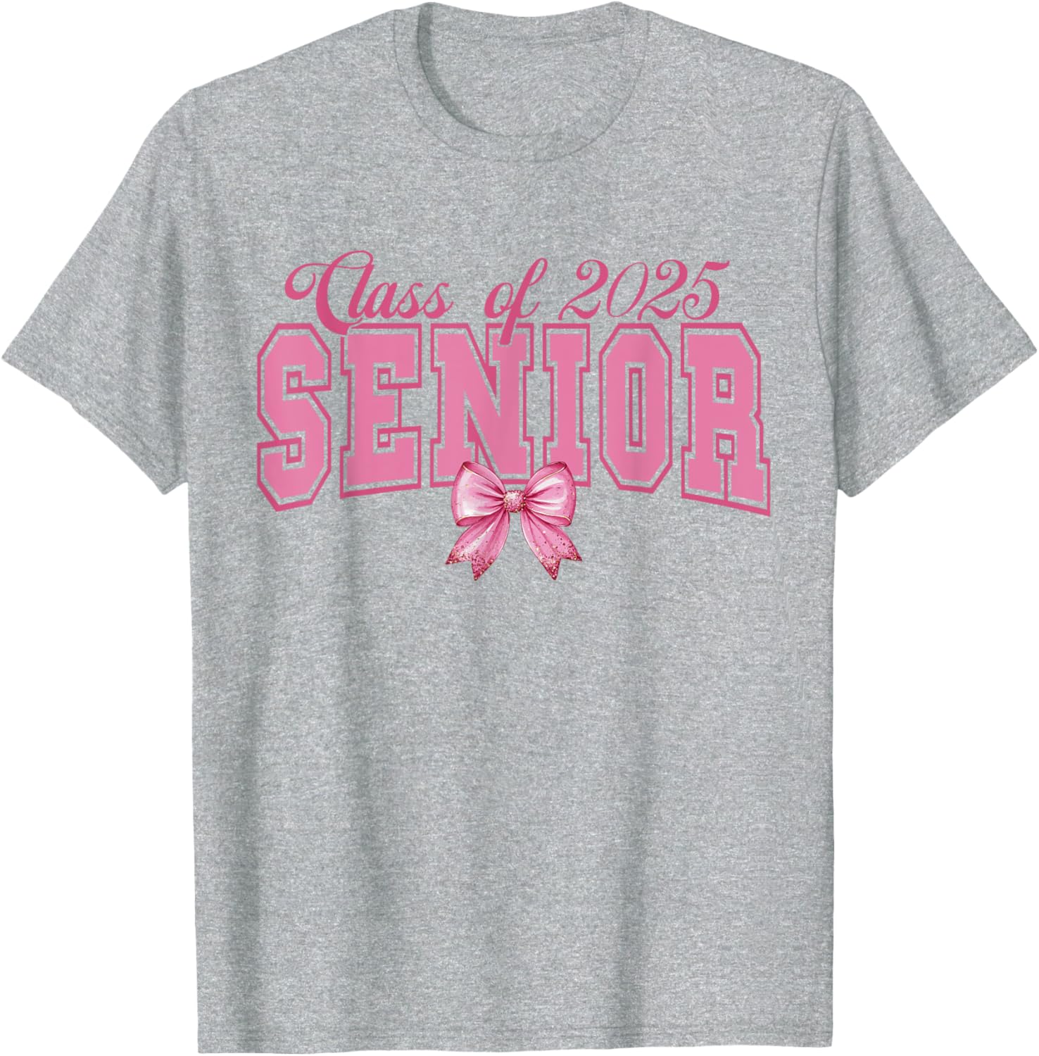 Class of 2025 Graduation Bow Tee Stylish T-Shirt for Proud Grads - 21