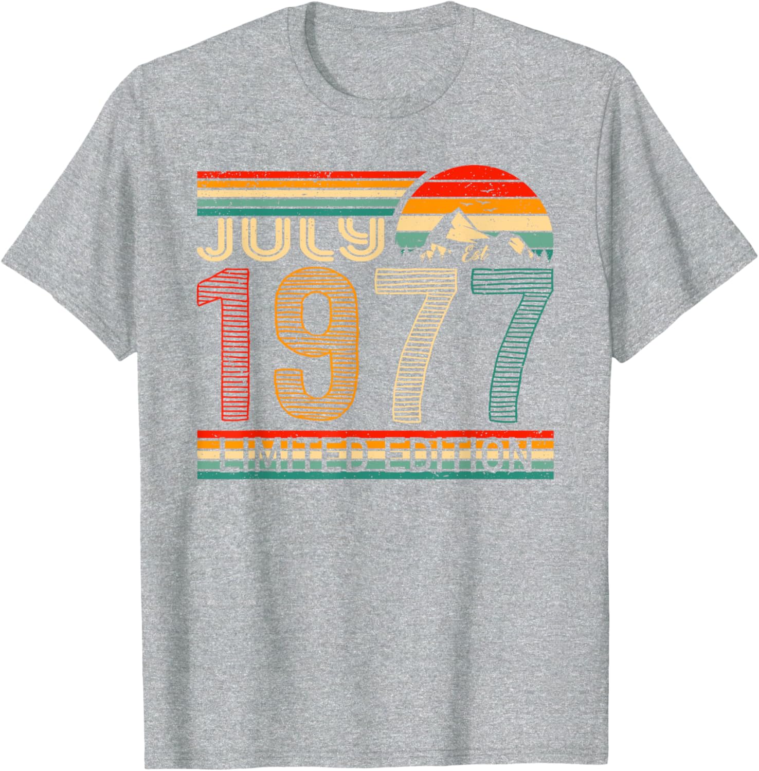 Classic July 1977 Vintage Birthday T-Shirt for Nostalgic Celebrations - 21
