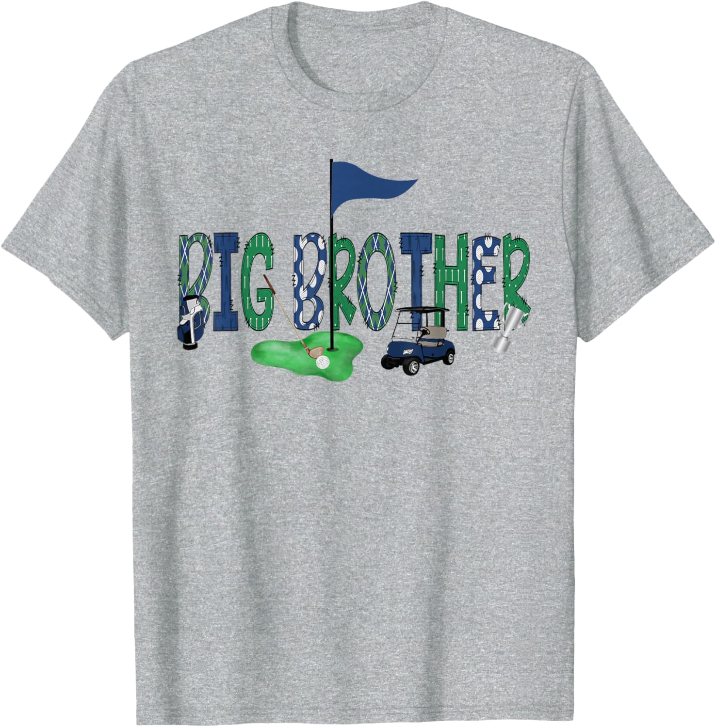 Big Brother Birthday Boy Golf T-Shirt for Hole in One Celebration - 7