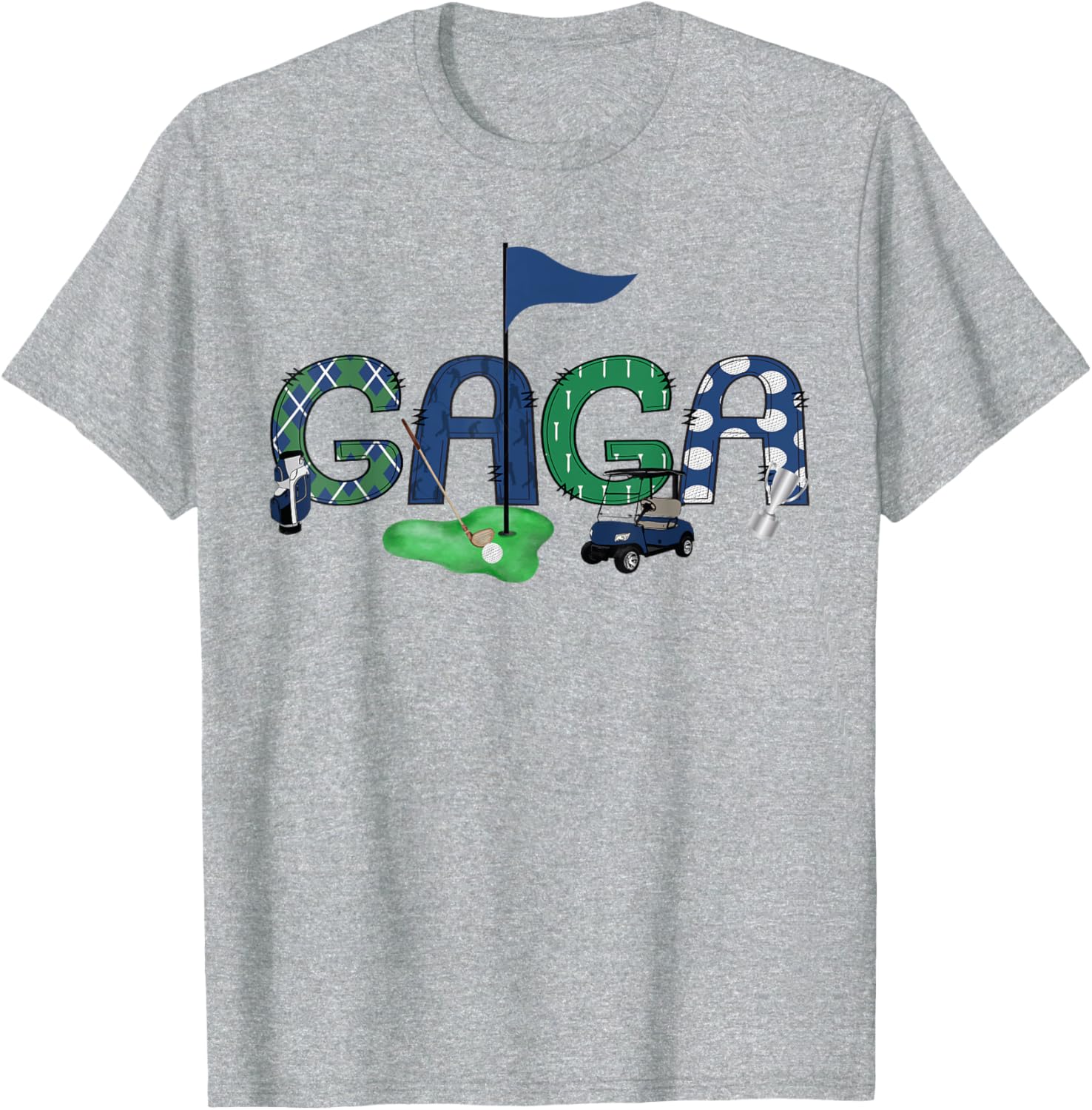 Gaga Of The Birthday Boy Hole in One Golf T-Shirt for Fun Celebrations - 3