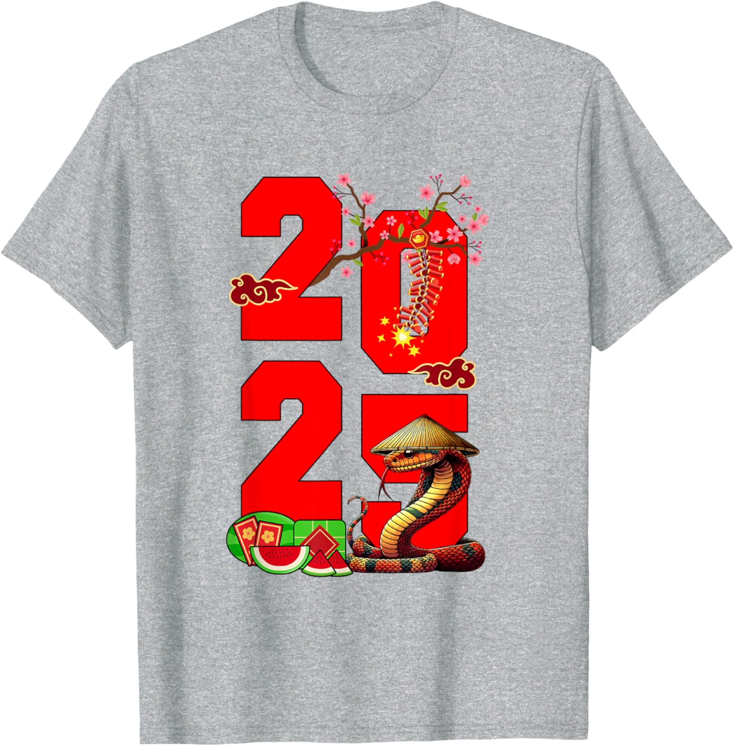 2025 Vietnamese Lunar New Year Snake Family T-Shirt for Festive Fun - 13